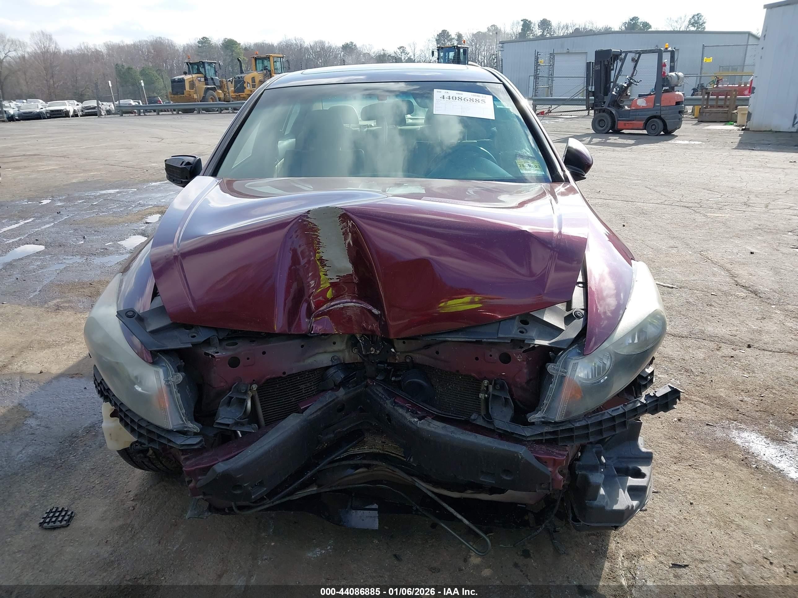 2012 Honda Accord 3.5 Ex-l Burgundy vin: 1HGCP3F82CA037770