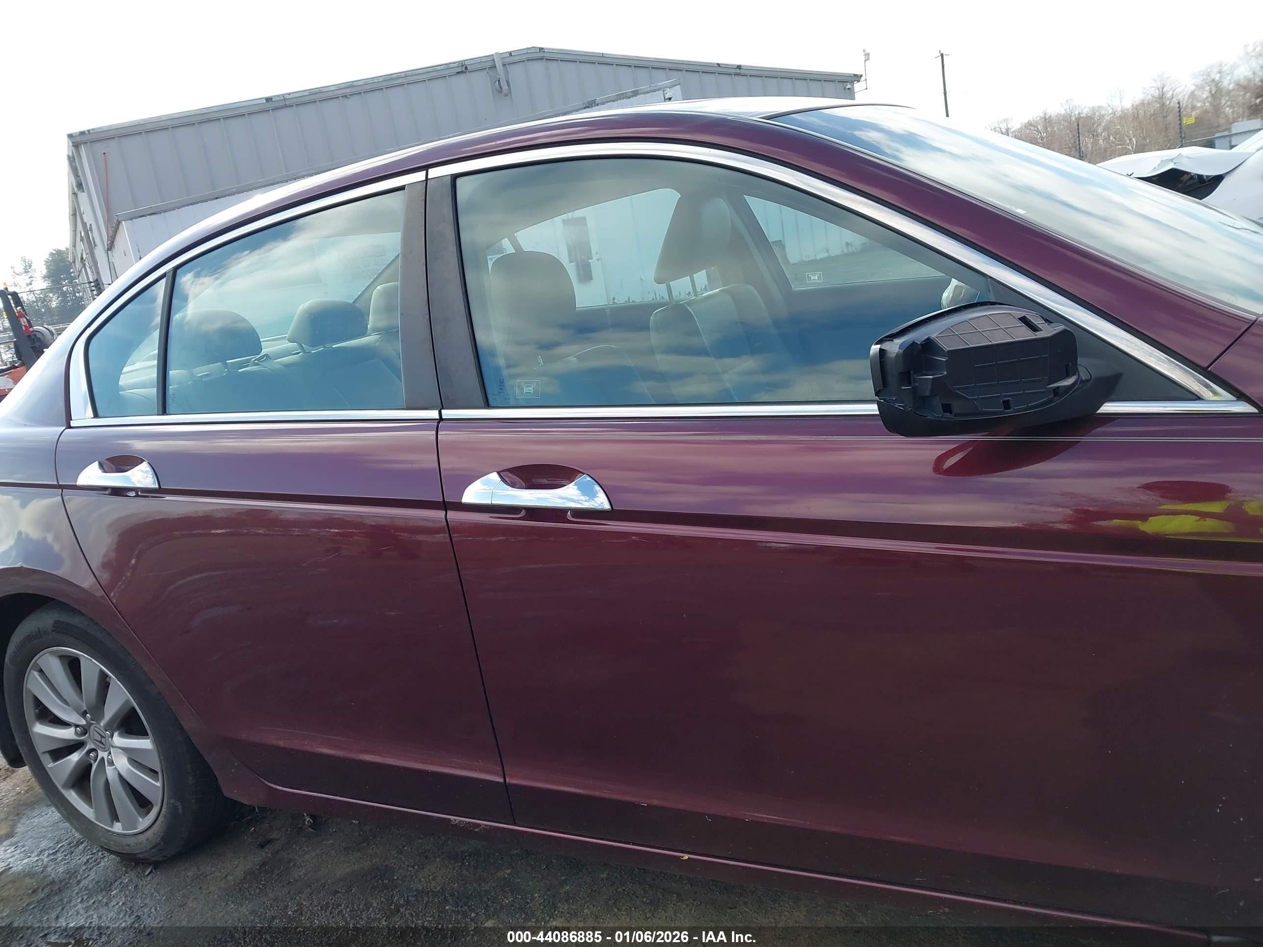 2012 Honda Accord 3.5 Ex-l Burgundy vin: 1HGCP3F82CA037770