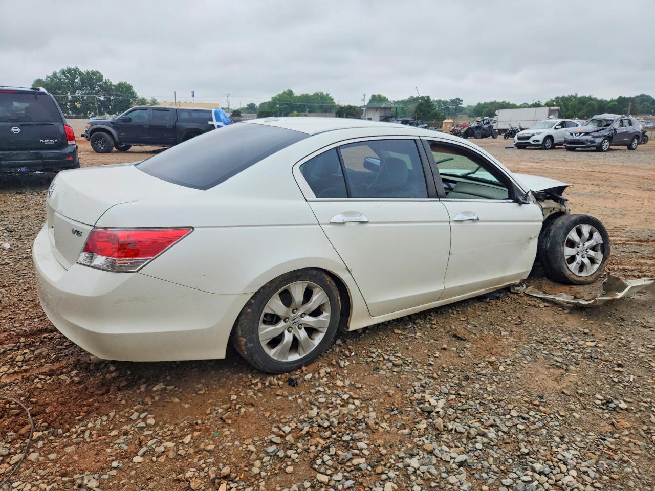2010 Honda Accord Exl White vin: 1HGCP3F83AA001406