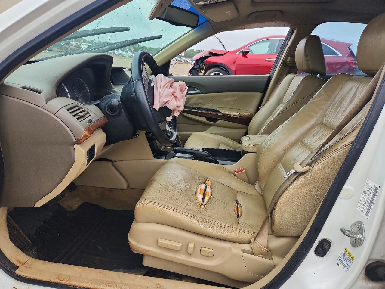 2010 Honda Accord Exl White vin: 1HGCP3F83AA001406