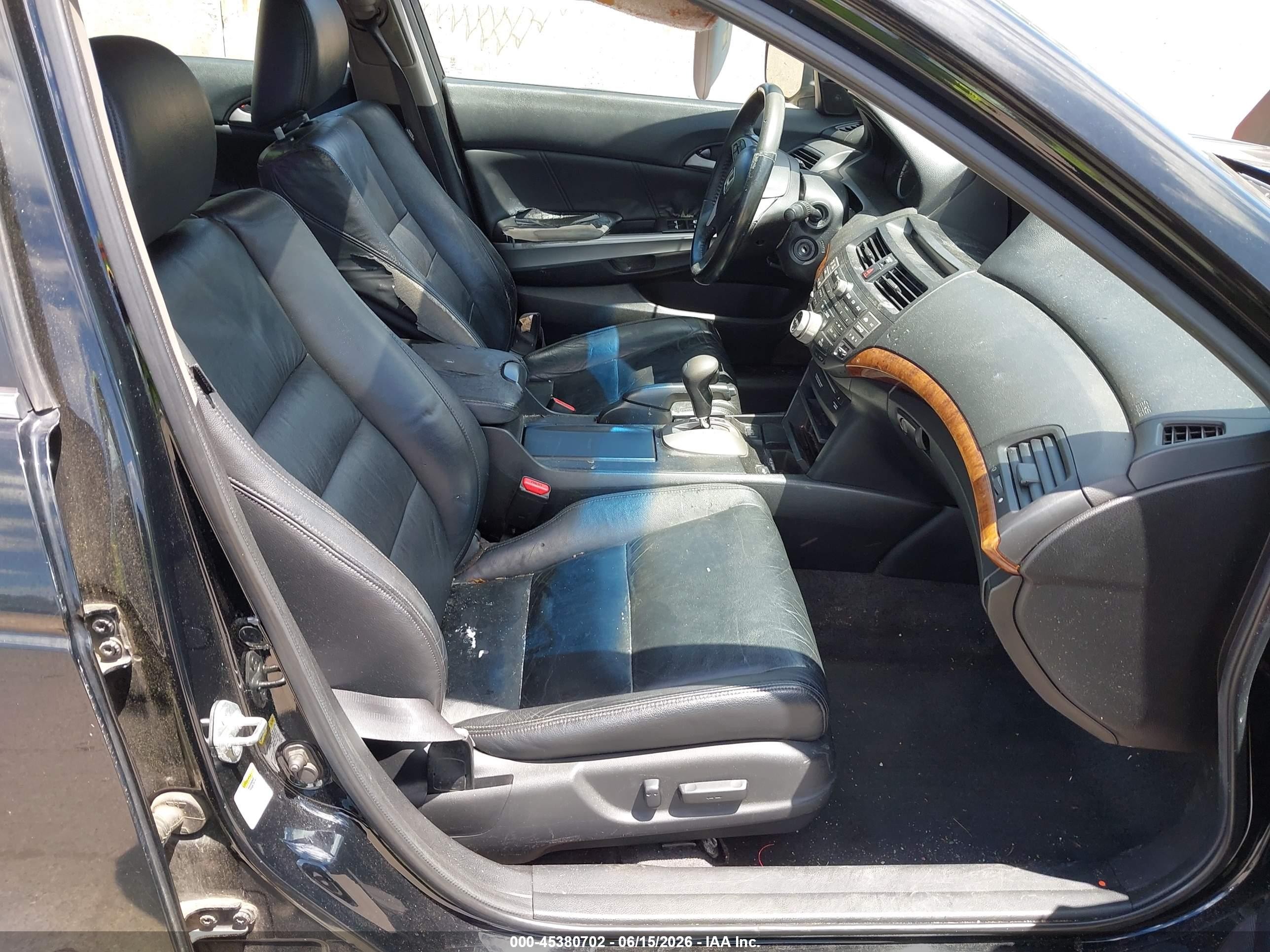 2010 Honda Accord 3.5 Ex-l Black vin: 1HGCP3F83AA002670