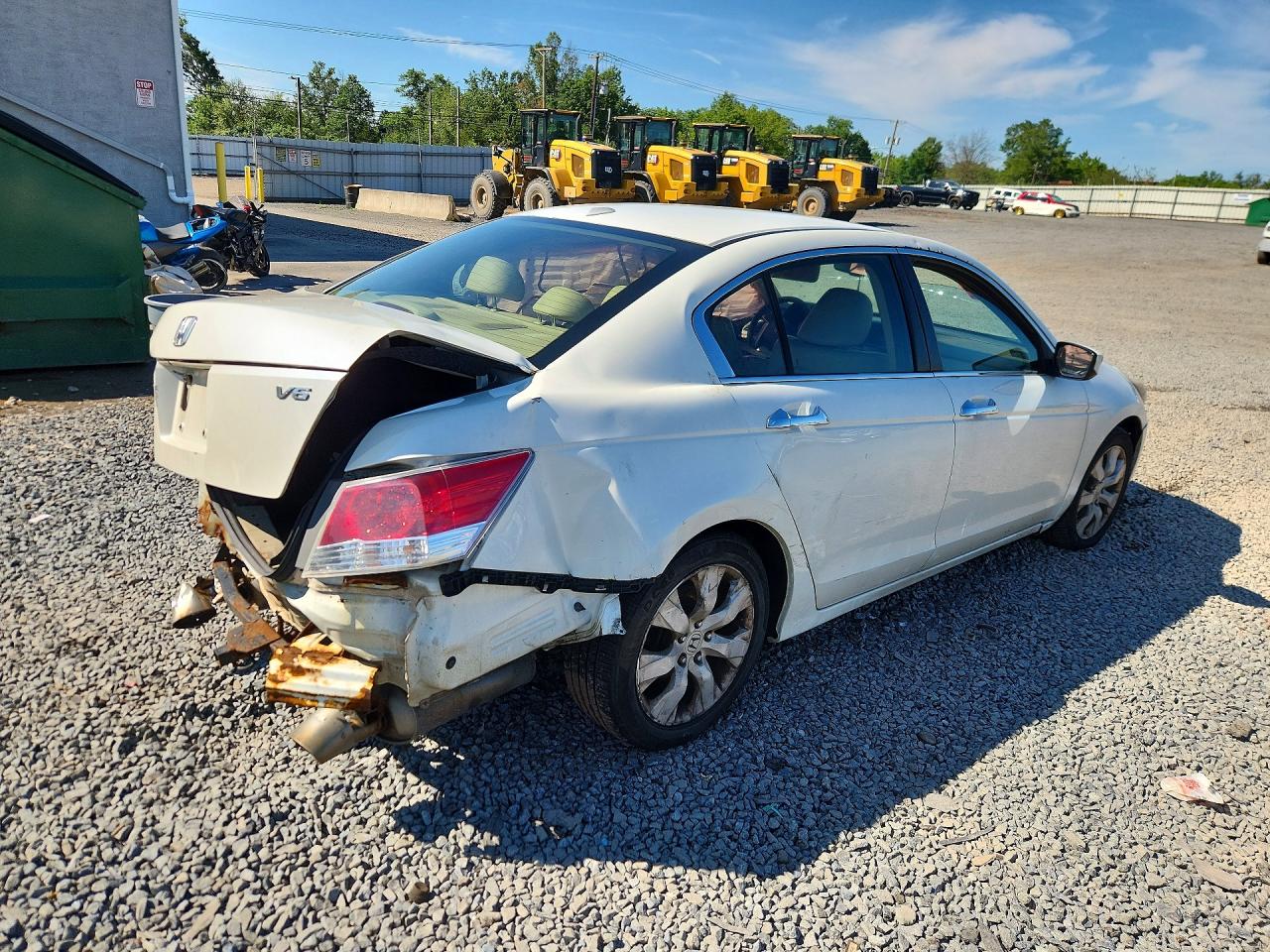 2010 Honda Accord Exl White vin: 1HGCP3F83AA009473