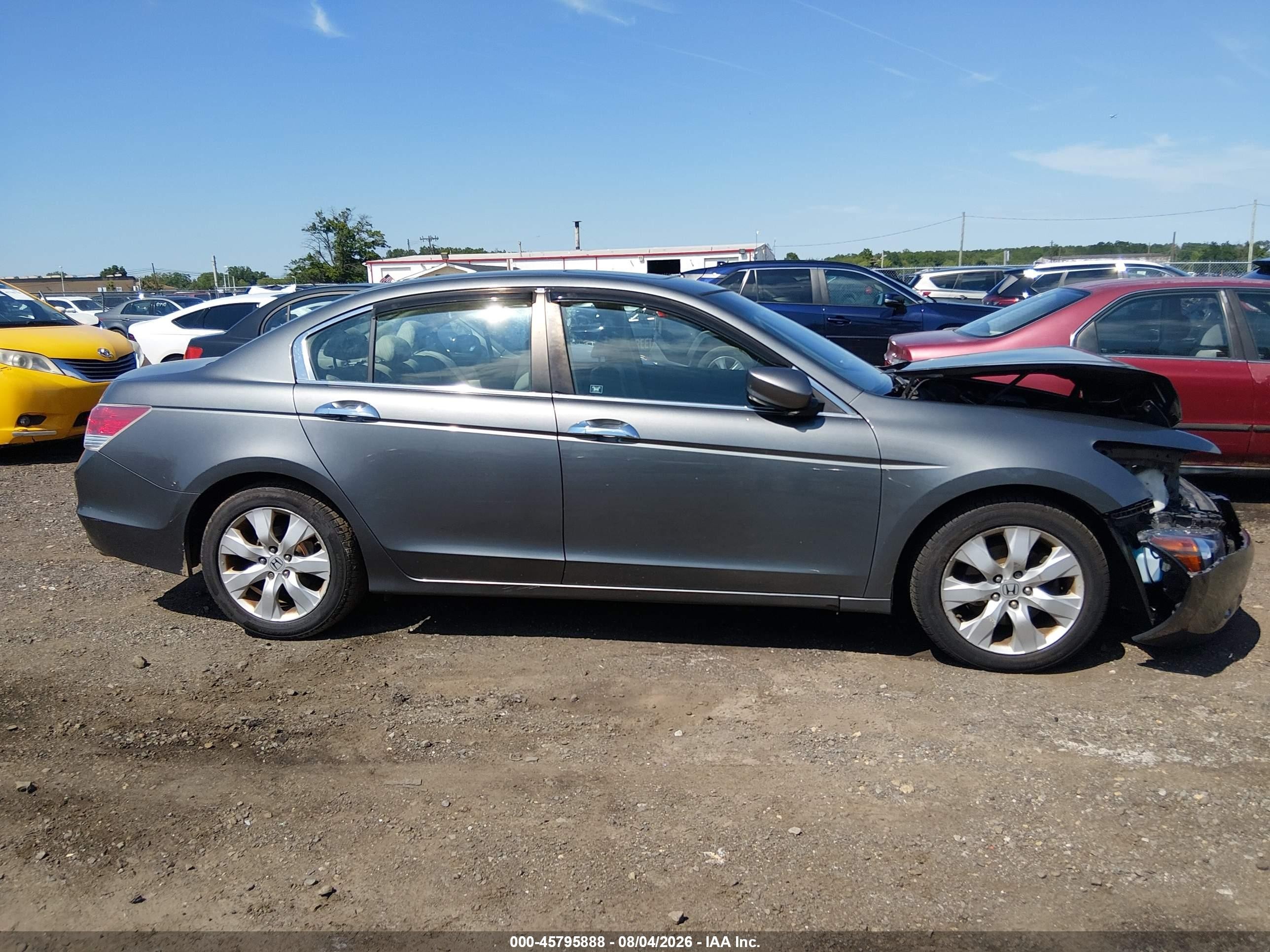 2010 Honda Accord 3.5 Ex-l Gray vin: 1HGCP3F83AA010235
