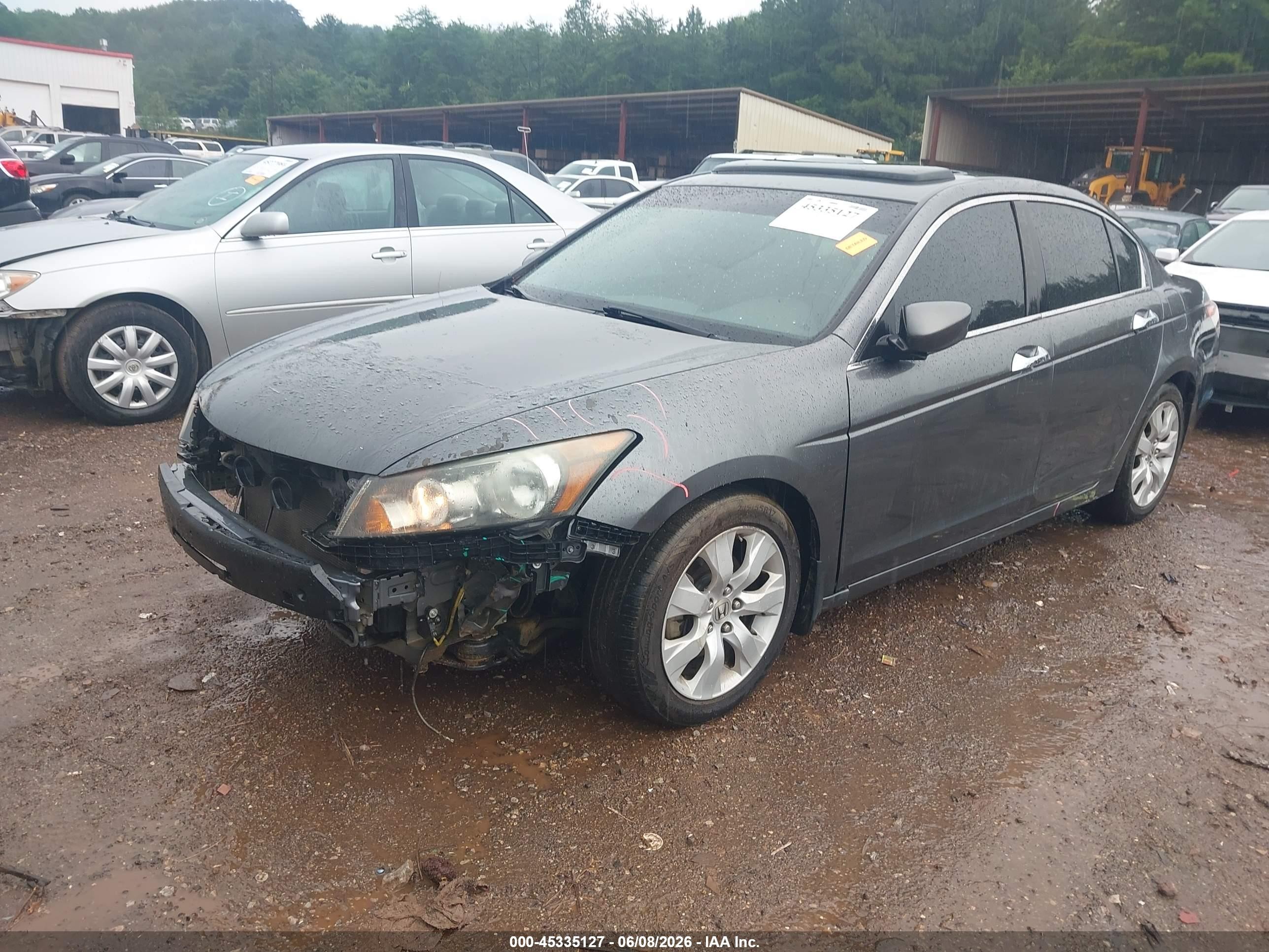 2010 Honda Accord 3.5 Ex-l Gray vin: 1HGCP3F83AA017816