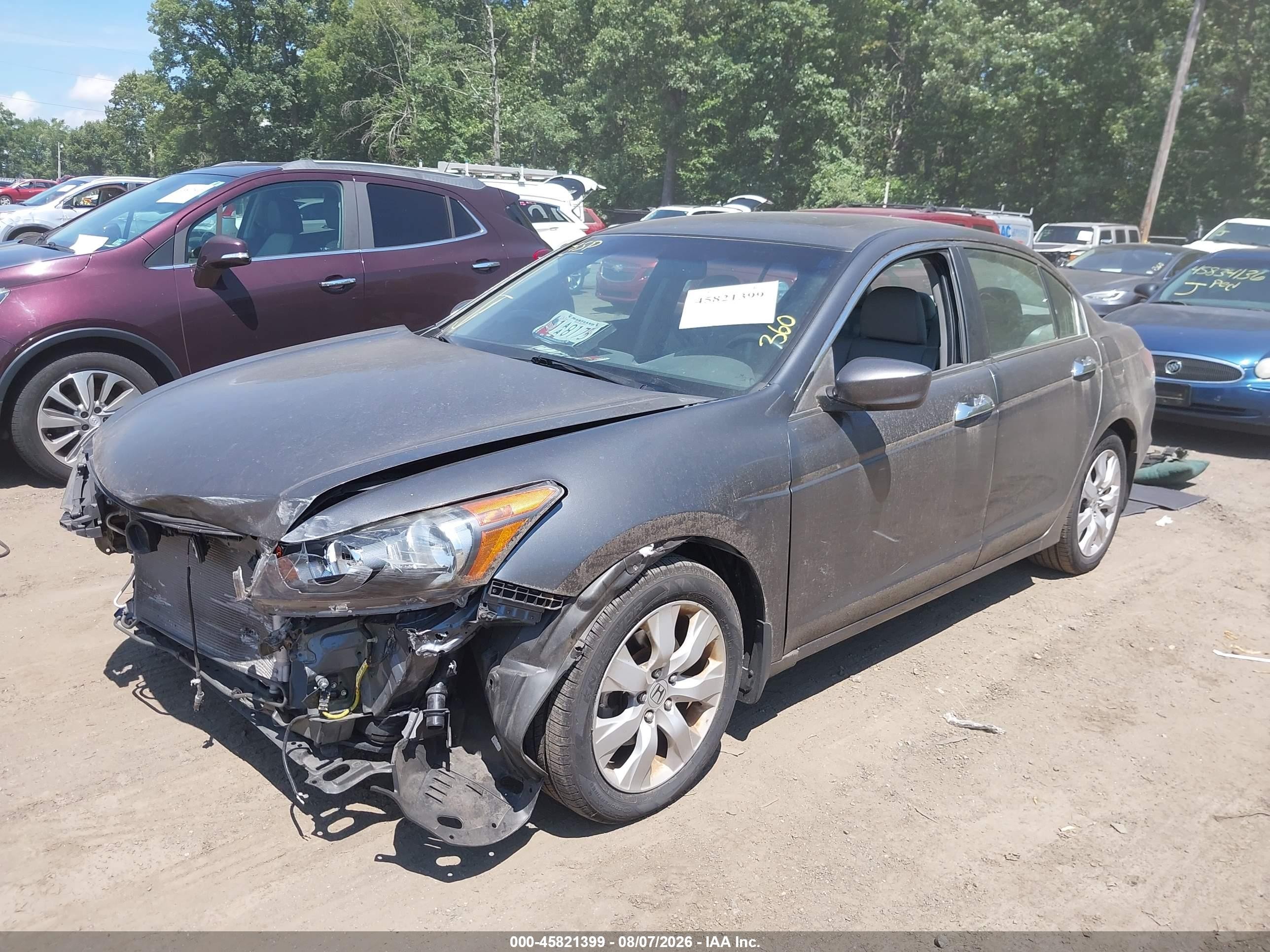 2010 Honda Accord 3.5 Ex-l Gray vin: 1HGCP3F83AA030453