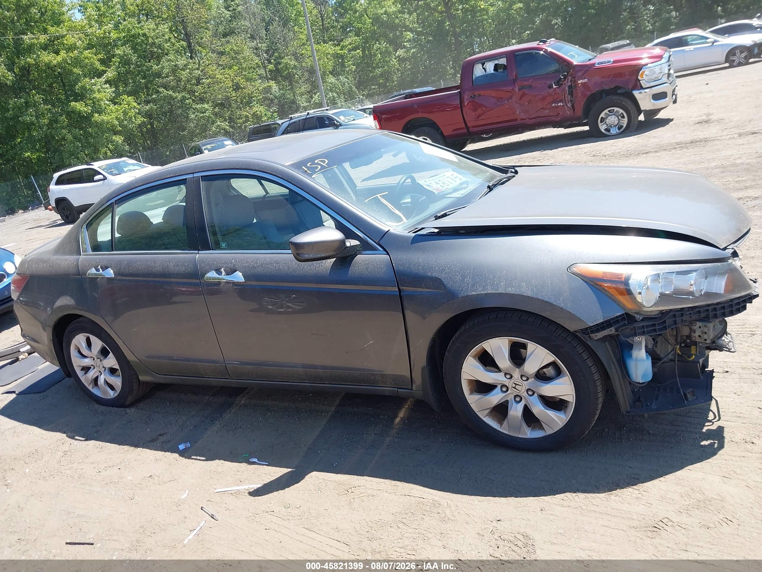 2010 Honda Accord 3.5 Ex-l Gray vin: 1HGCP3F83AA030453