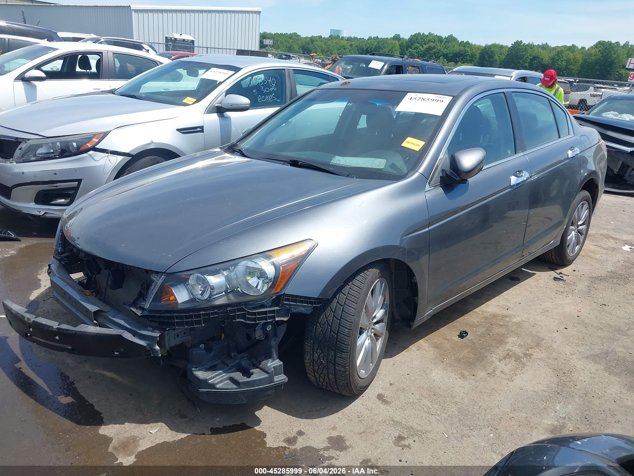 2011 Honda Accord 3.5 Ex-l Серый vin: 1HGCP3F83BA001990