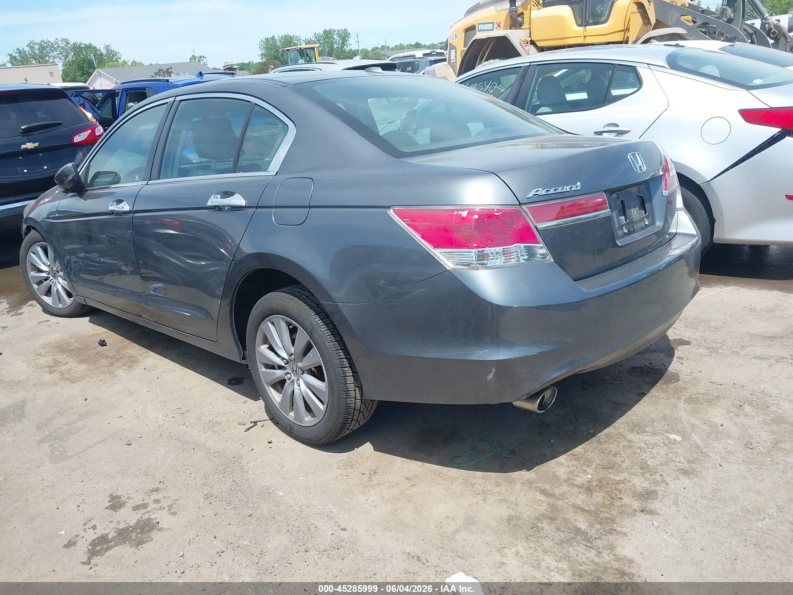 2011 Honda Accord 3.5 Ex-l Серый vin: 1HGCP3F83BA001990