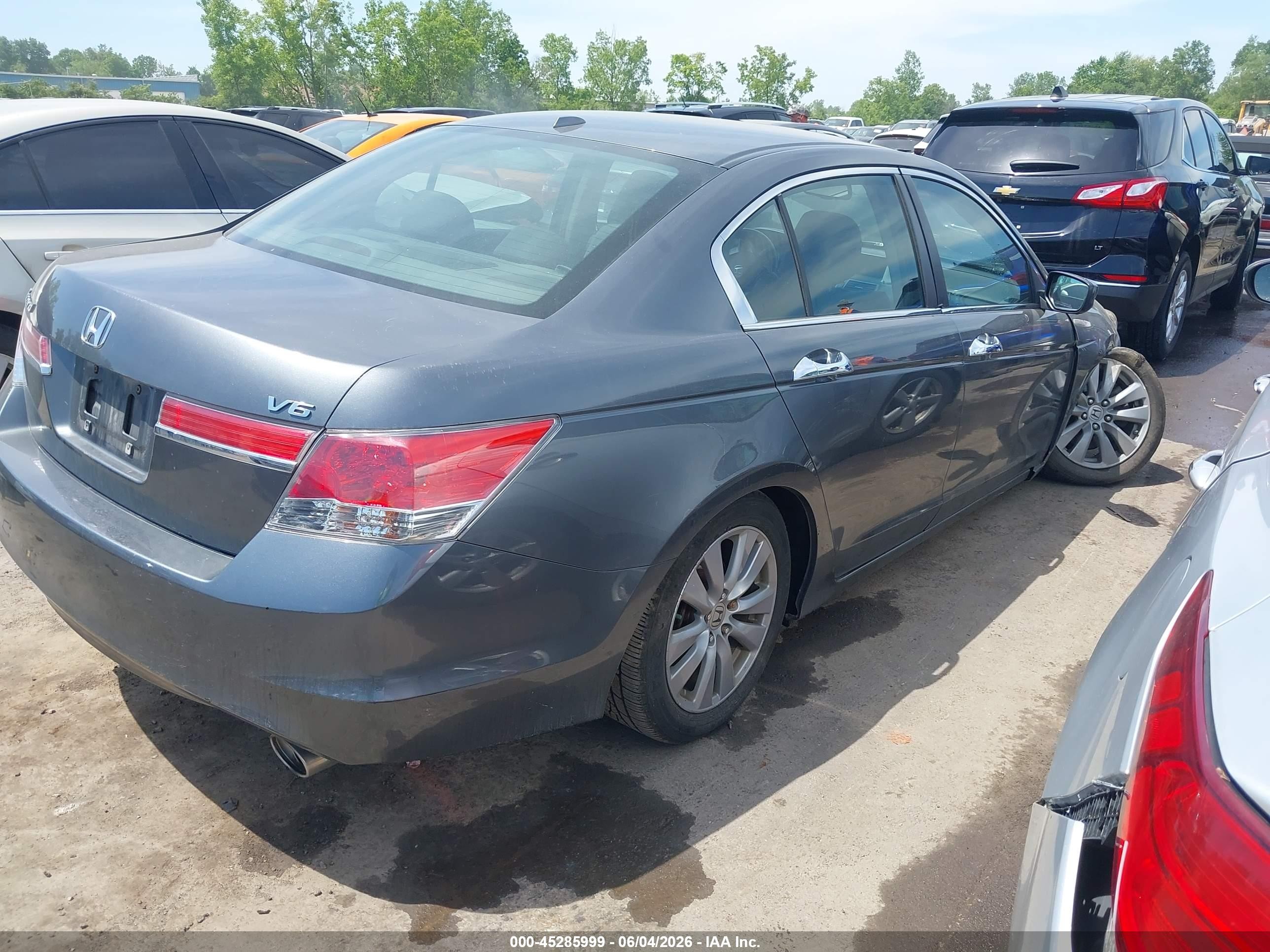 2011 Honda Accord 3.5 Ex-l Серый vin: 1HGCP3F83BA001990