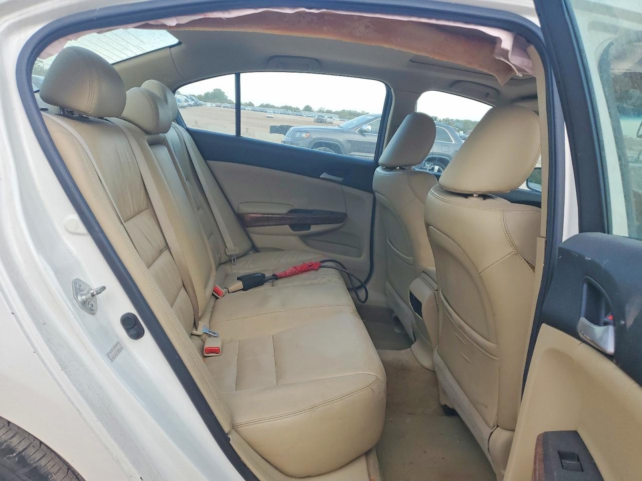 2011 Honda Accord Exl White vin: 1HGCP3F83BA004016