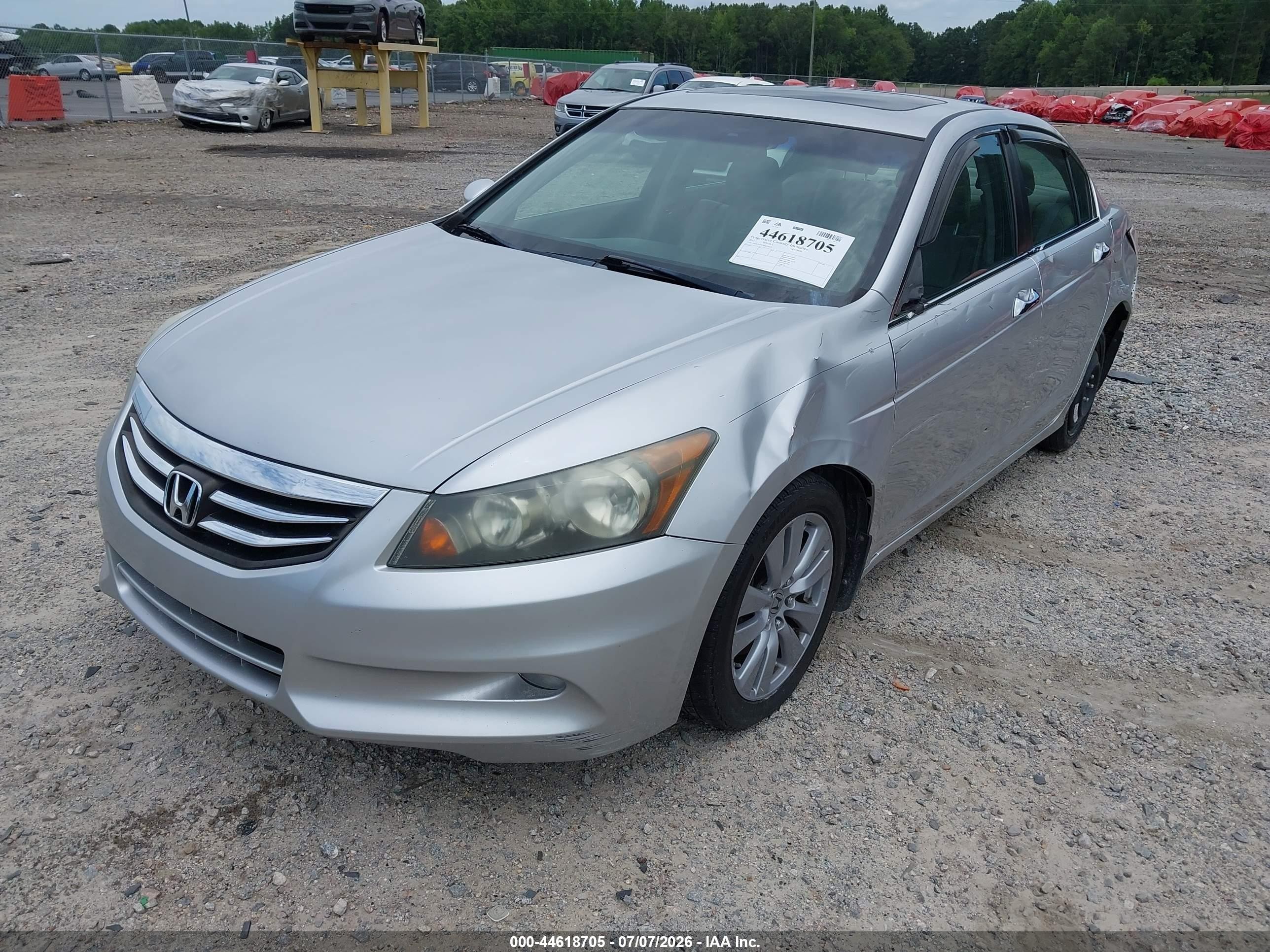2011 Honda Accord 3.5 Ex-l Silver vin: 1HGCP3F83BA014271