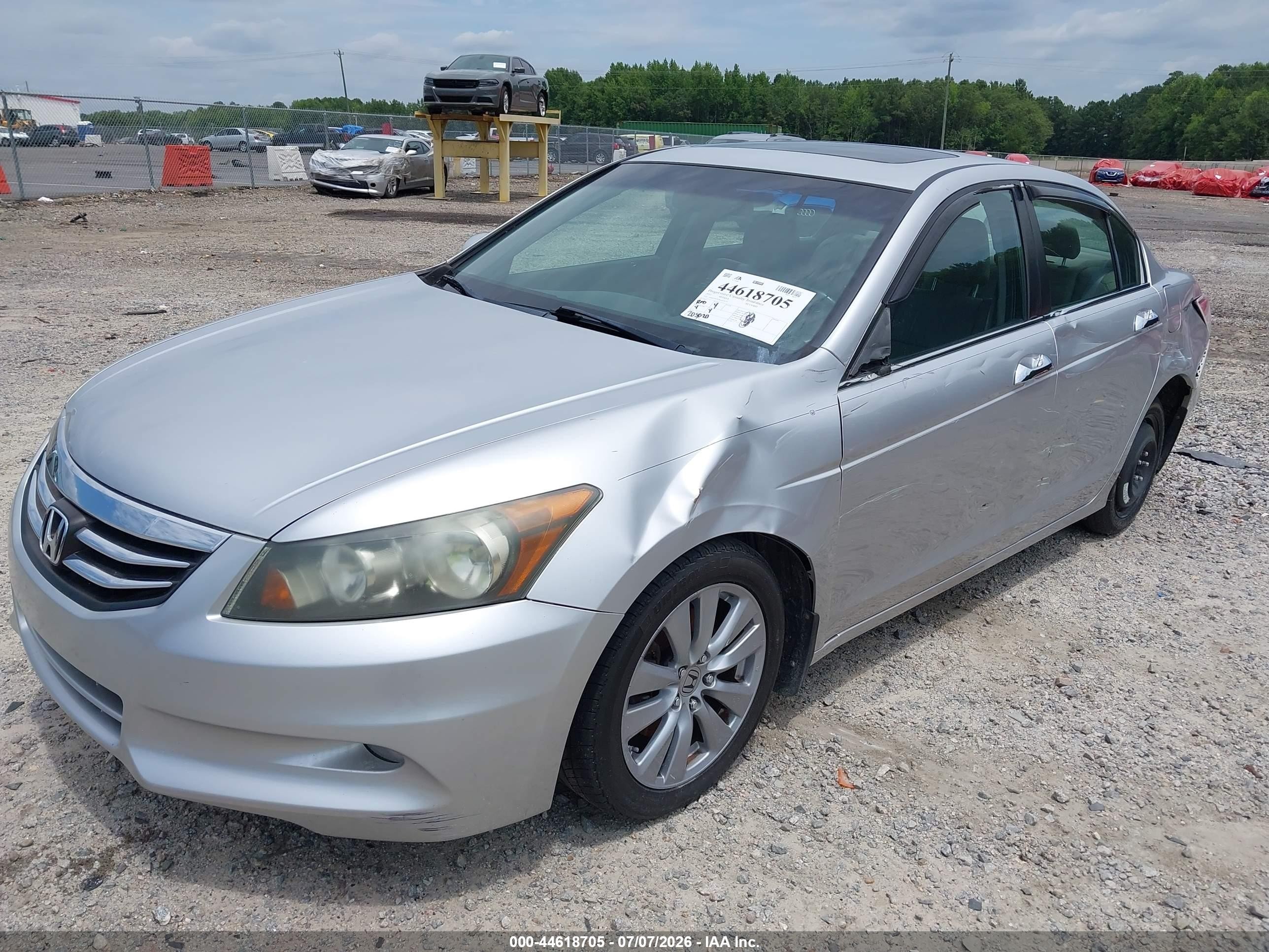 2011 Honda Accord 3.5 Ex-l Silver vin: 1HGCP3F83BA014271