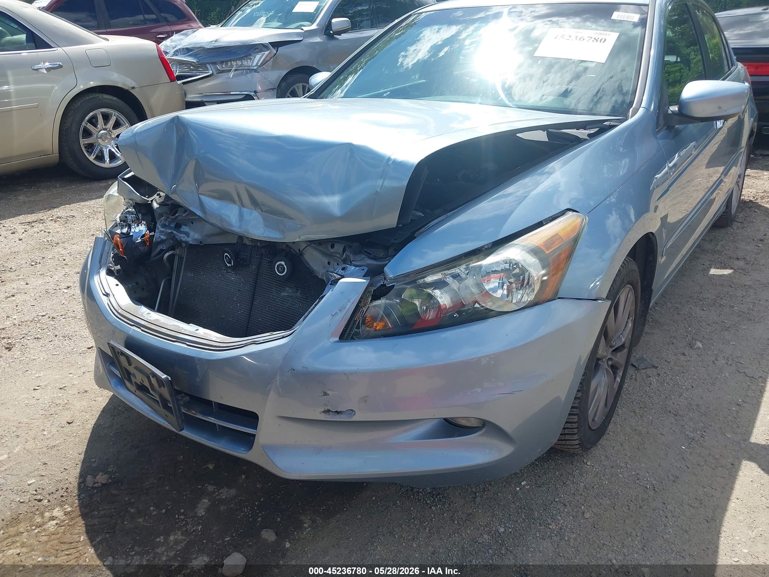 2011 Honda Accord 3.5 Ex-l Light Blue vin: 1HGCP3F83BA014397