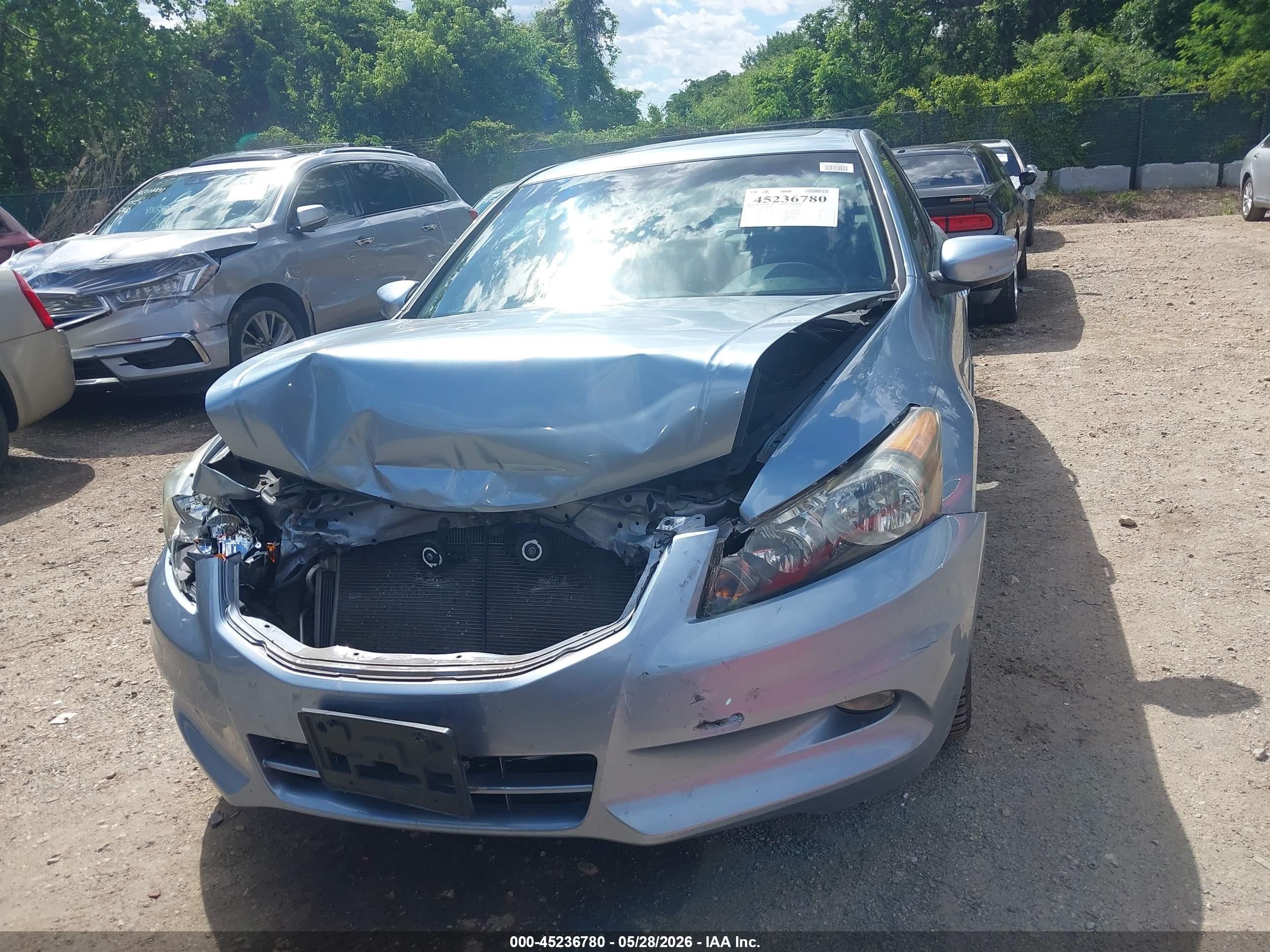 2011 Honda Accord 3.5 Ex-l Light Blue vin: 1HGCP3F83BA014397
