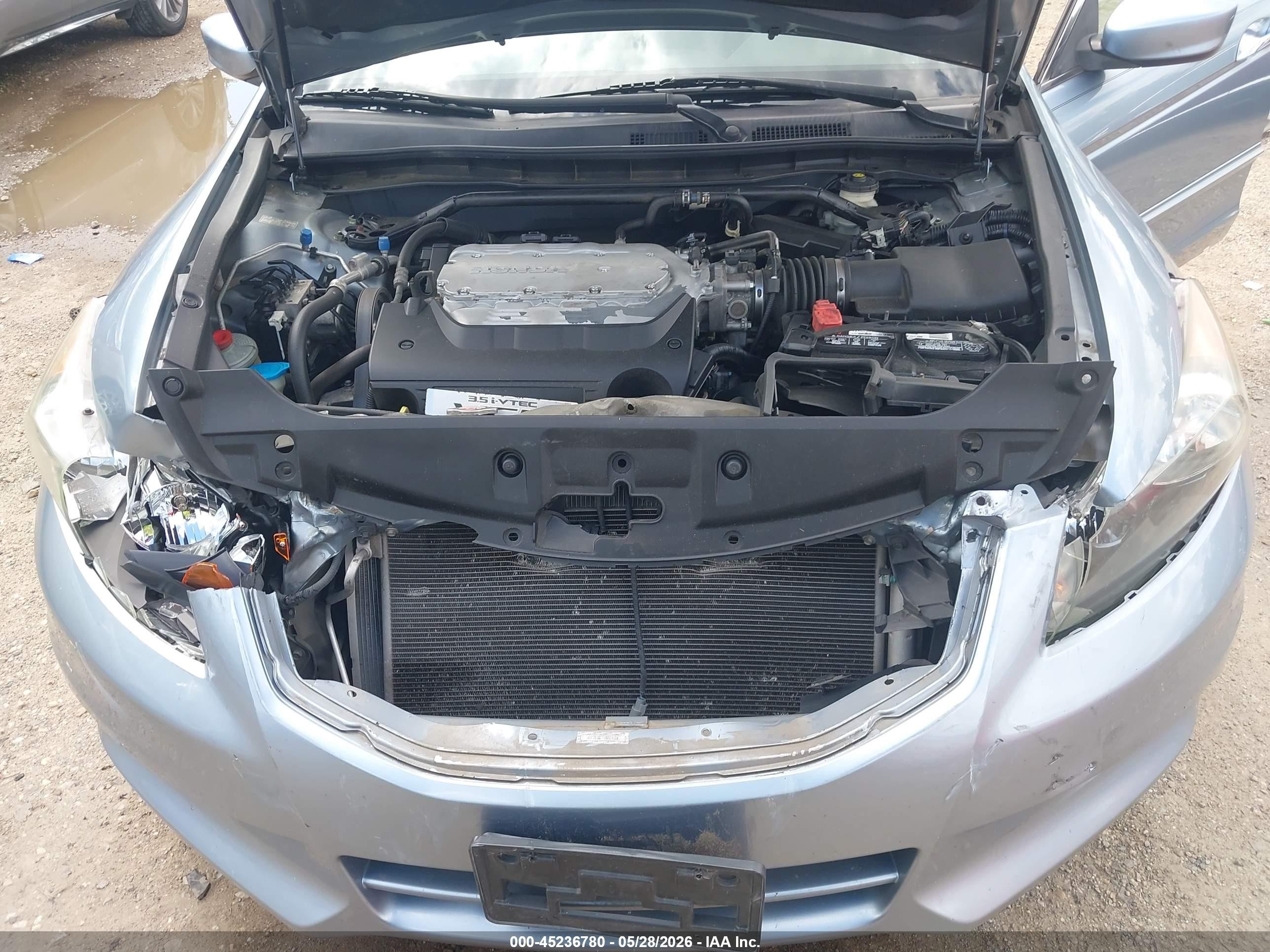 2011 Honda Accord 3.5 Ex-l Light Blue vin: 1HGCP3F83BA014397