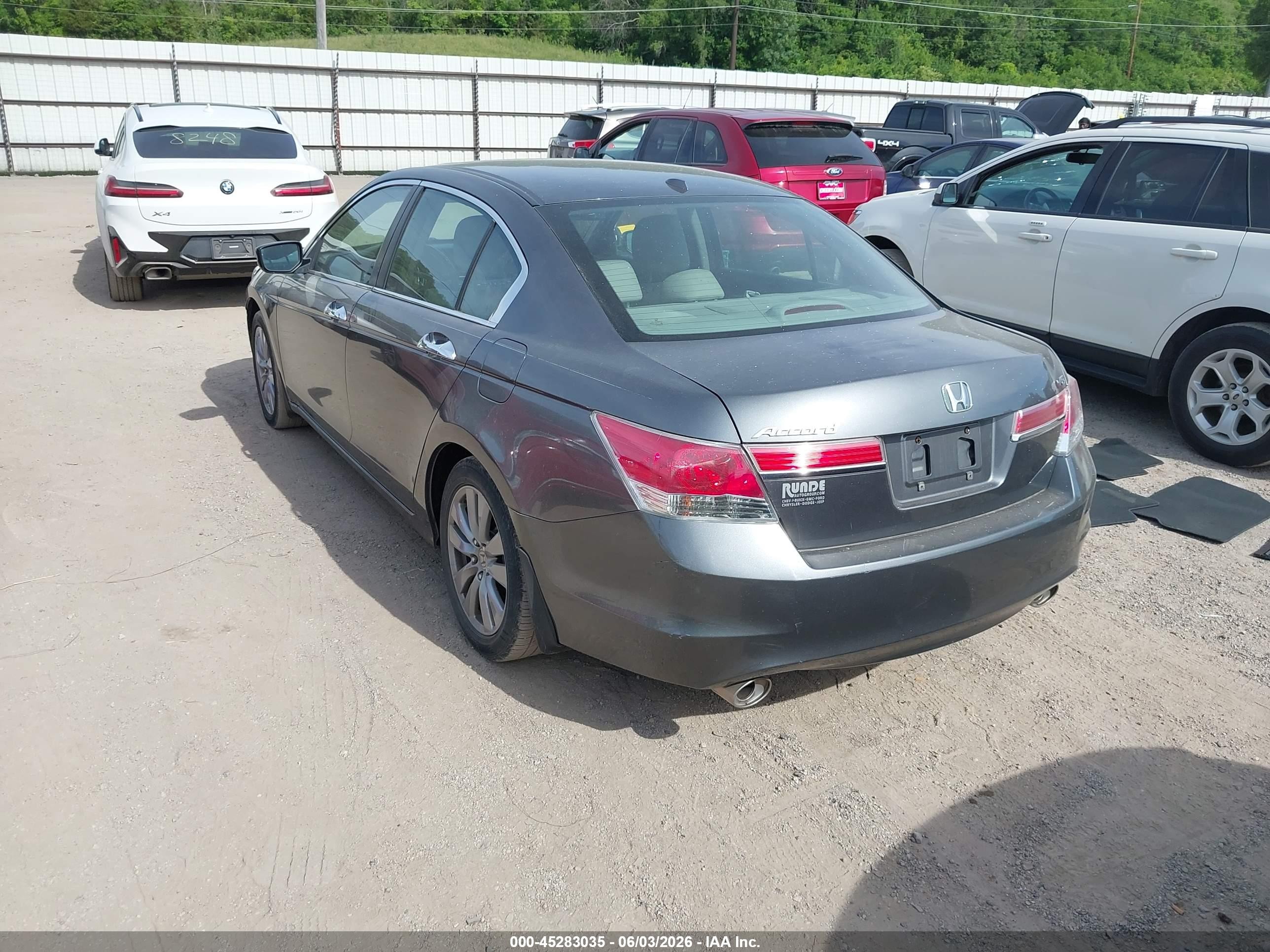 2011 Honda Accord 3.5 Ex-l Gray vin: 1HGCP3F83BA017588