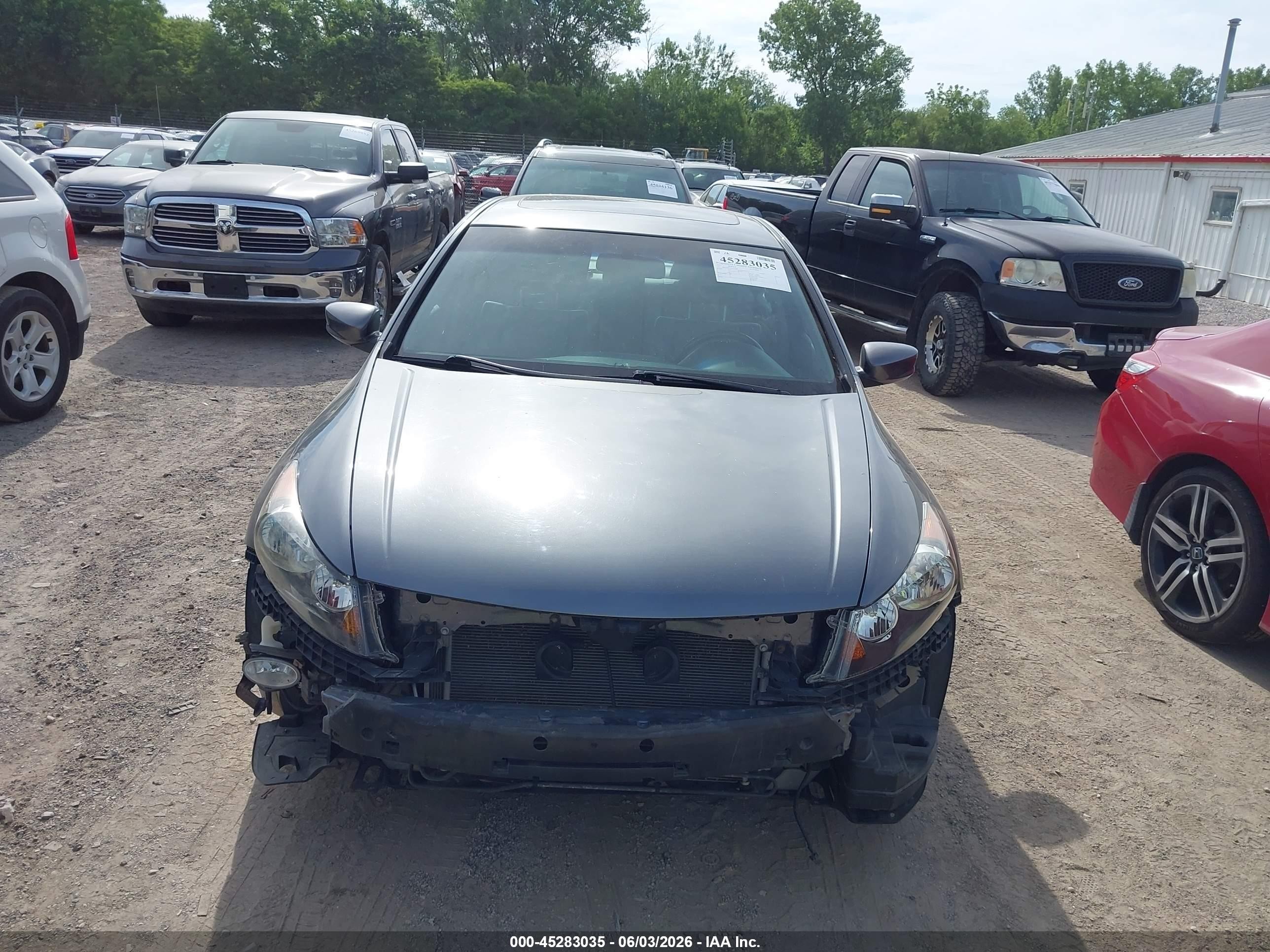 2011 Honda Accord 3.5 Ex-l Gray vin: 1HGCP3F83BA017588