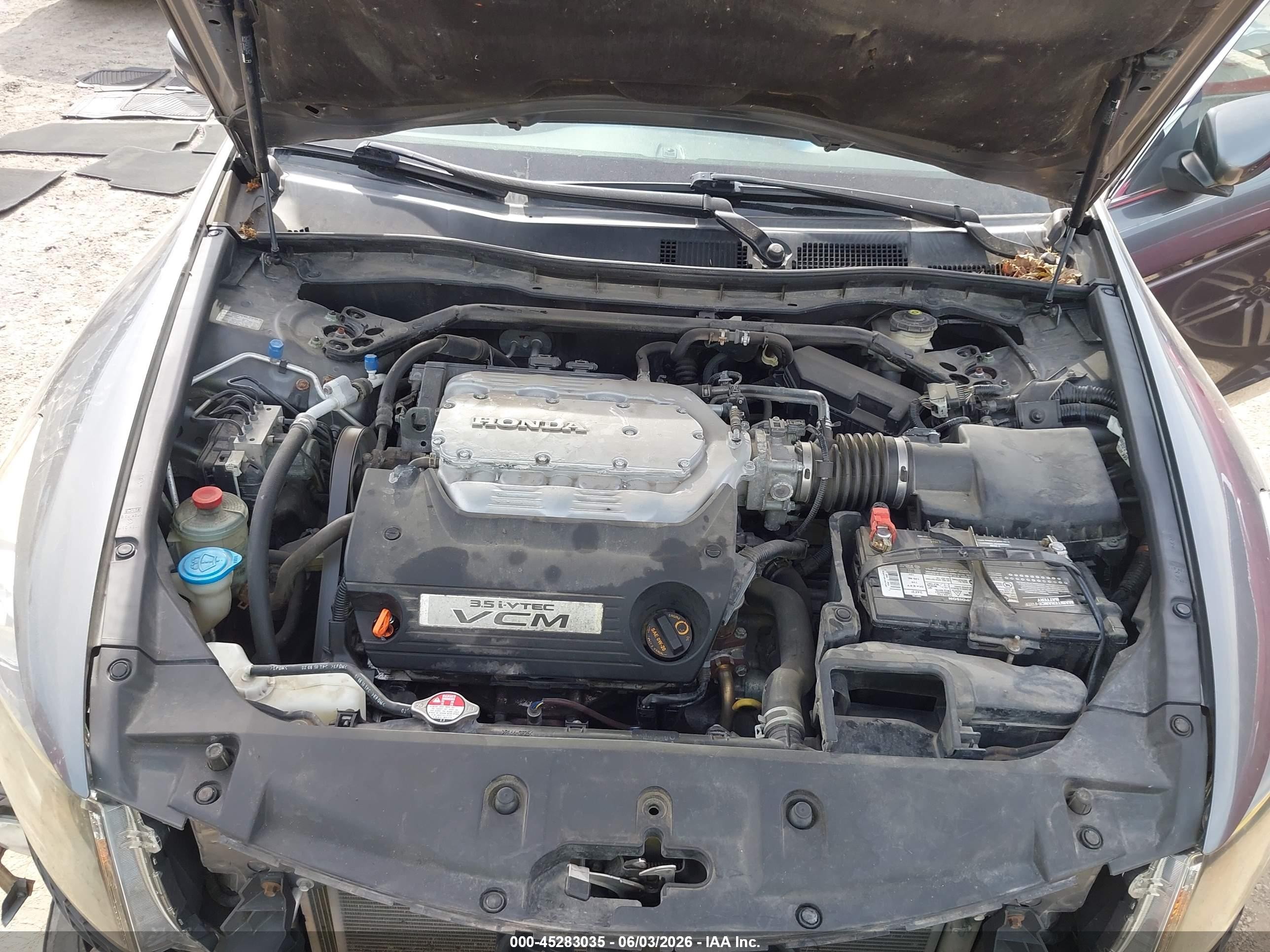 2011 Honda Accord 3.5 Ex-l Gray vin: 1HGCP3F83BA017588