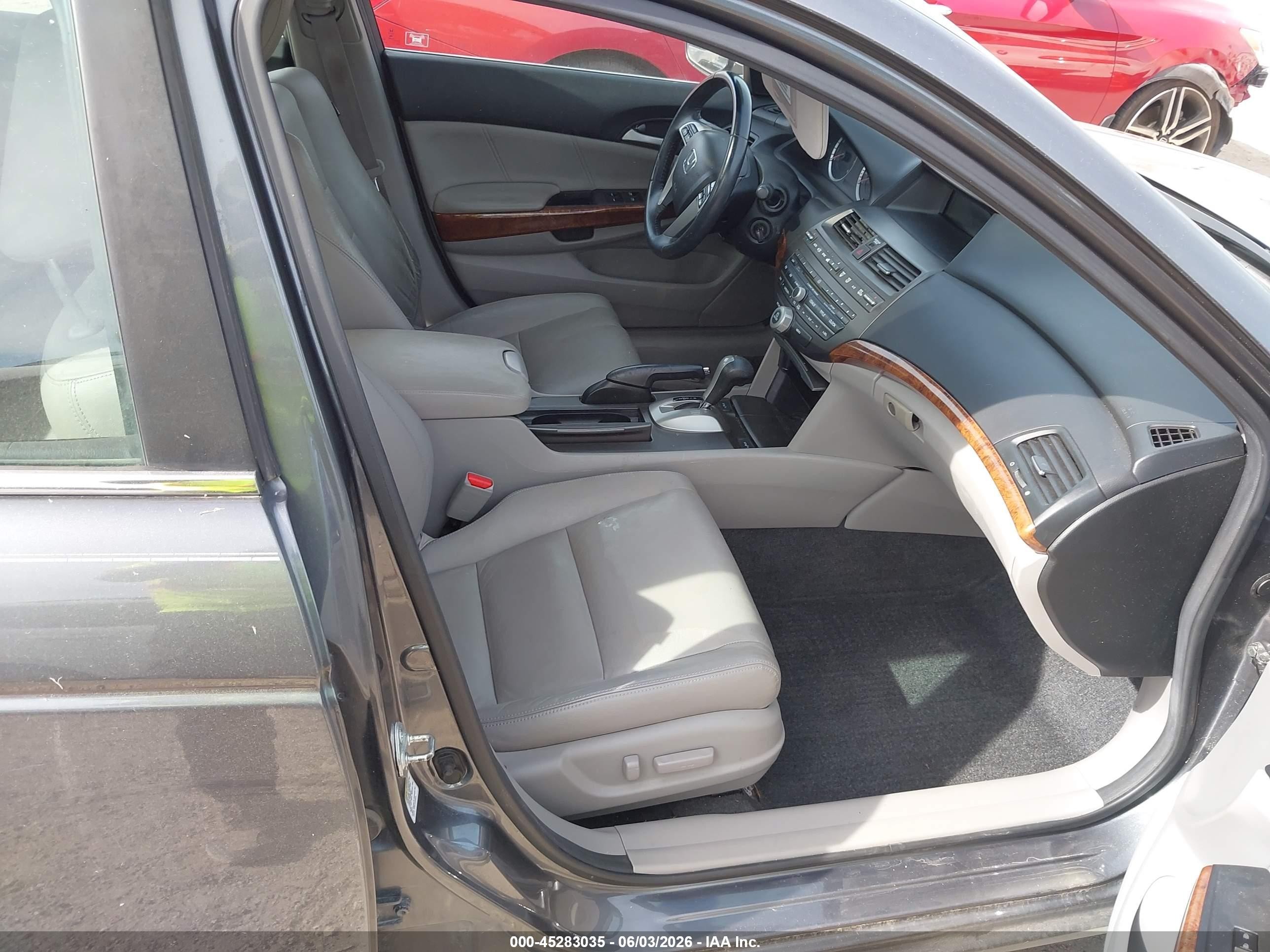 2011 Honda Accord 3.5 Ex-l Gray vin: 1HGCP3F83BA017588