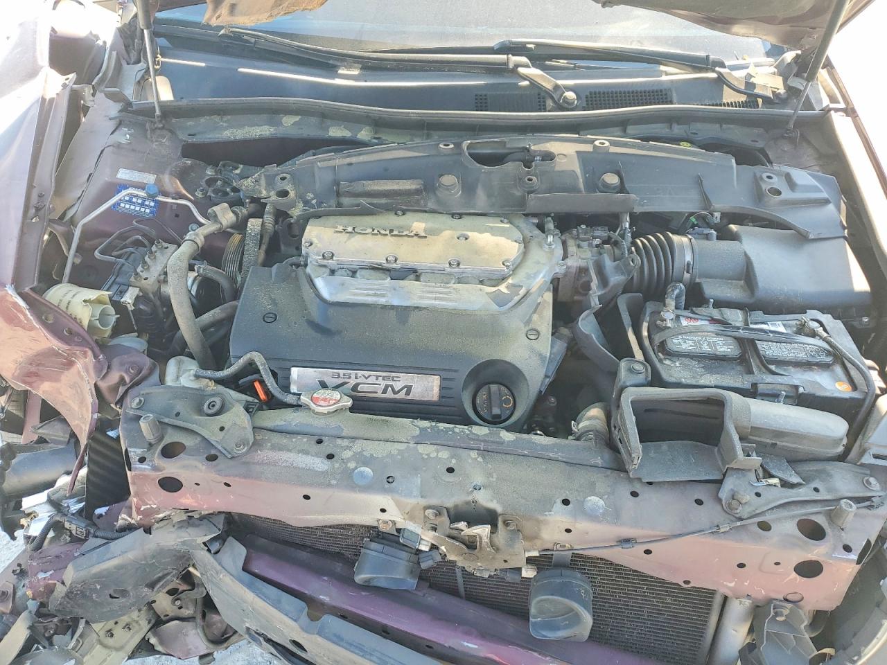 2011 Honda Accord Exl Maroon vin: 1HGCP3F83BA017669
