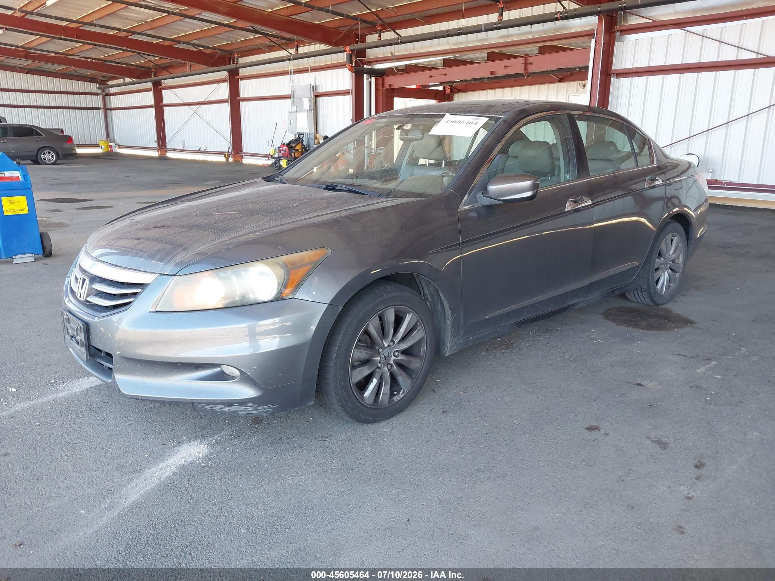 2011 Honda Accord 3.5 Ex-l Gray vin: 1HGCP3F83BA022614