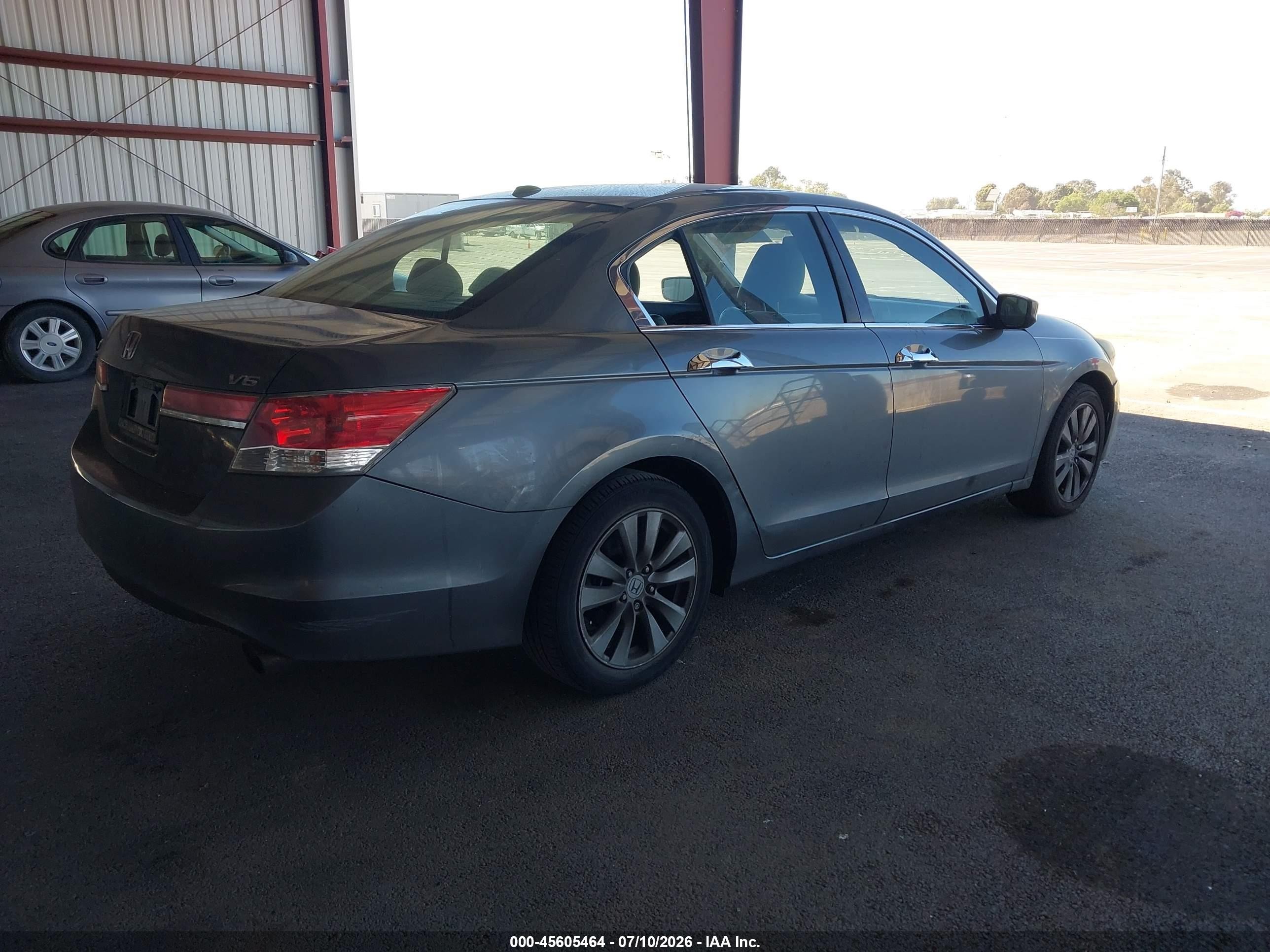 2011 Honda Accord 3.5 Ex-l Gray vin: 1HGCP3F83BA022614