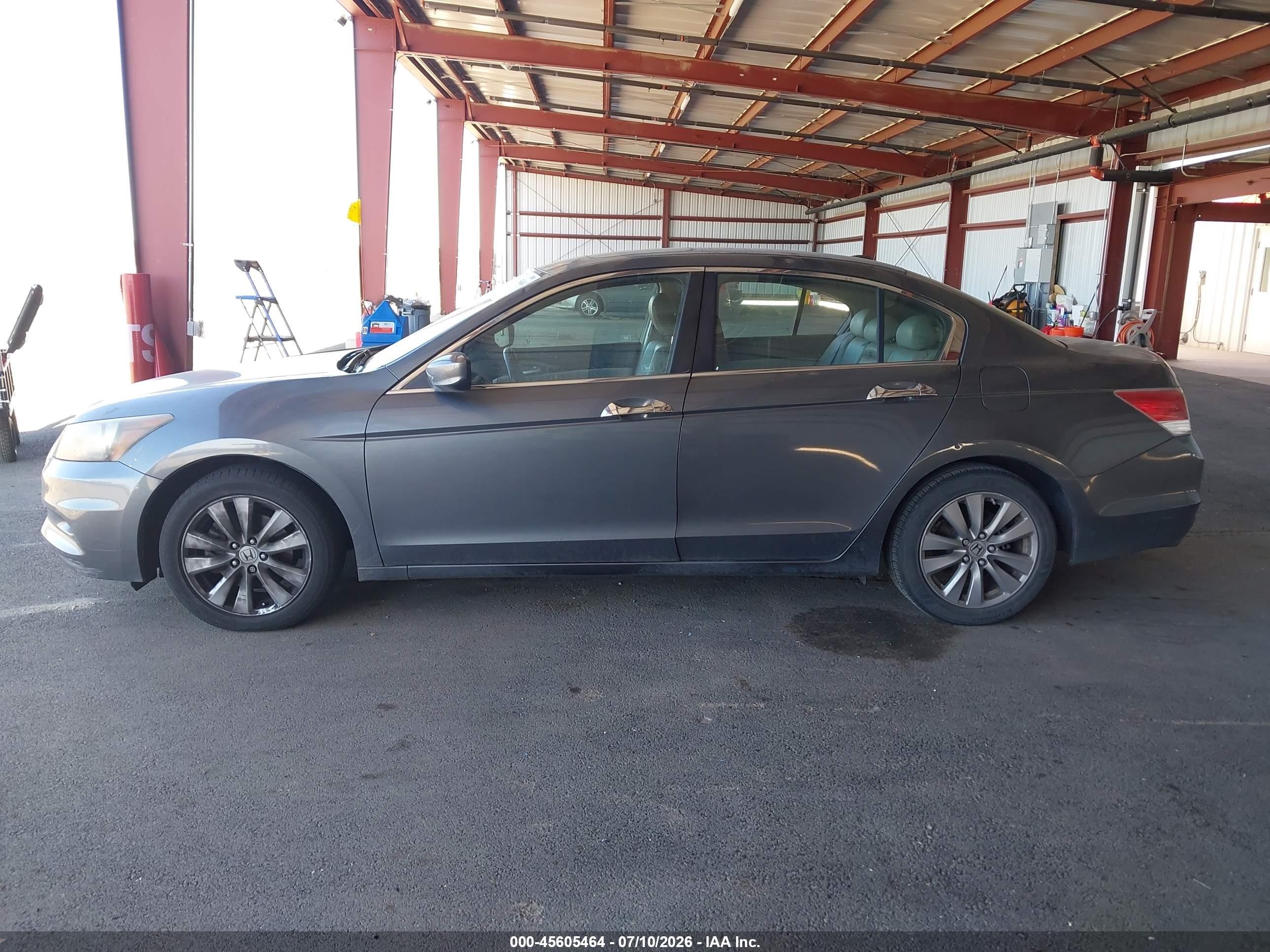 2011 Honda Accord 3.5 Ex-l Gray vin: 1HGCP3F83BA022614