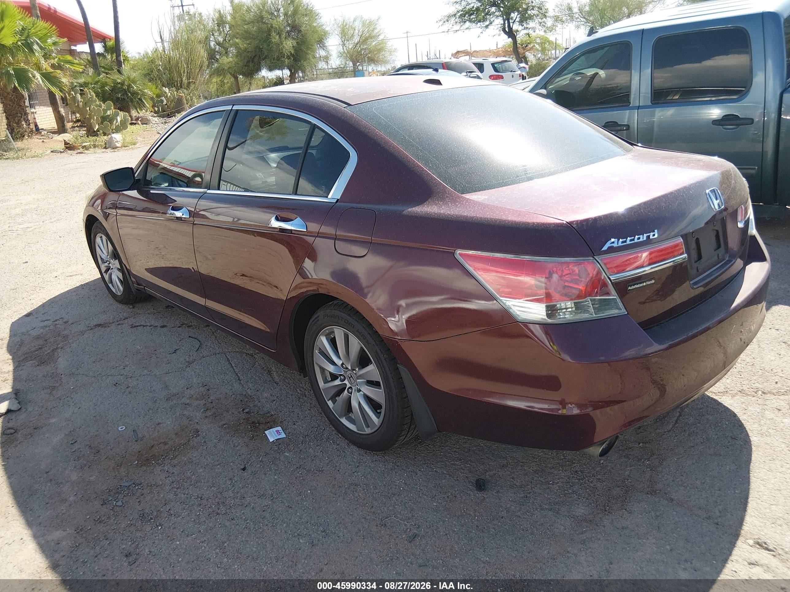 2011 Honda Accord 3.5 Ex-l Maroon vin: 1HGCP3F83BA025741