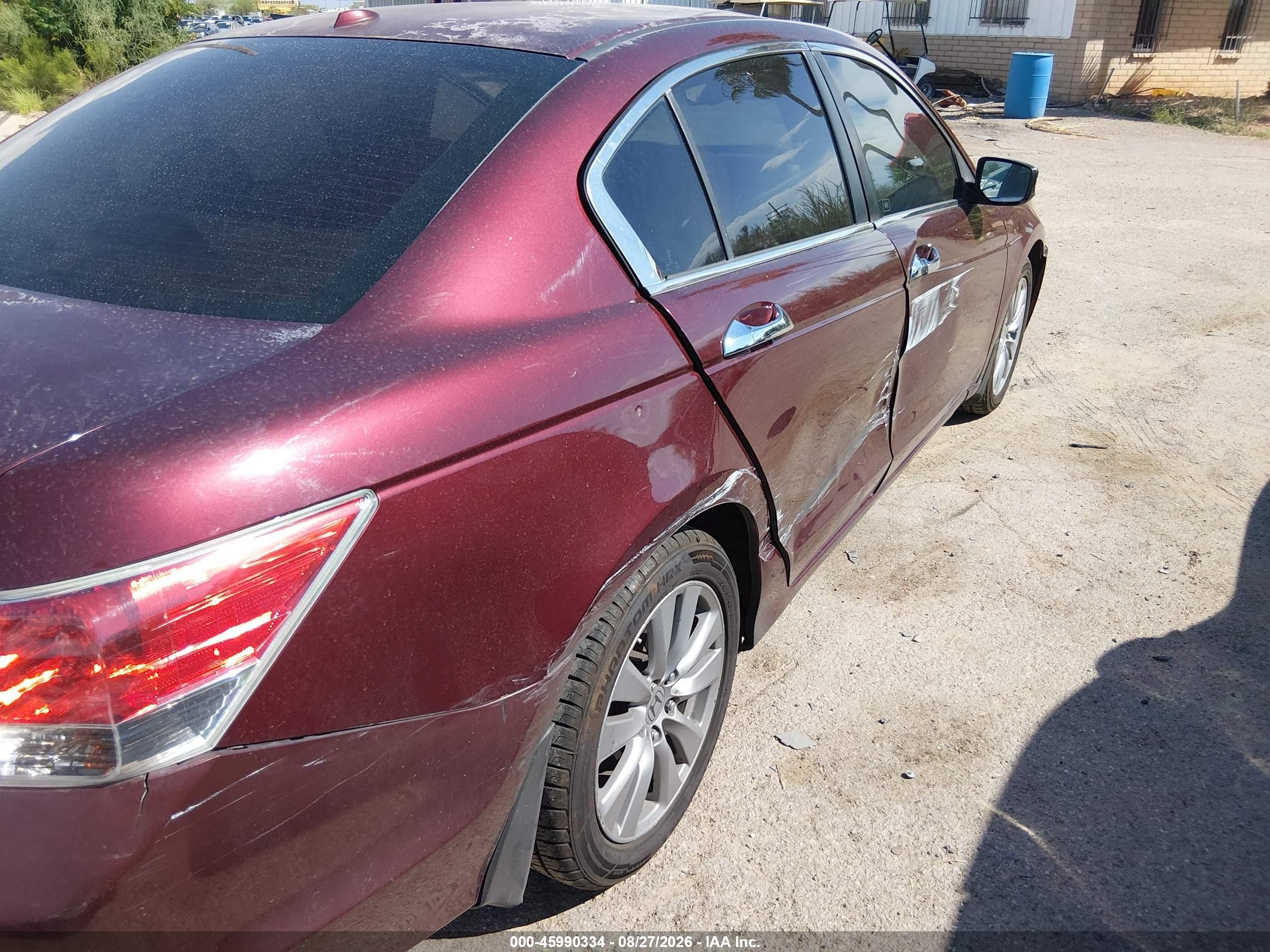 2011 Honda Accord 3.5 Ex-l Maroon vin: 1HGCP3F83BA025741