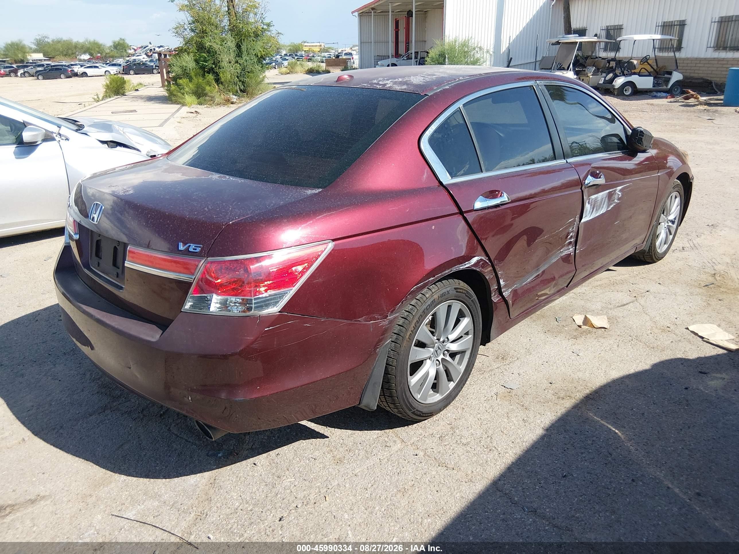 2011 Honda Accord 3.5 Ex-l Maroon vin: 1HGCP3F83BA025741