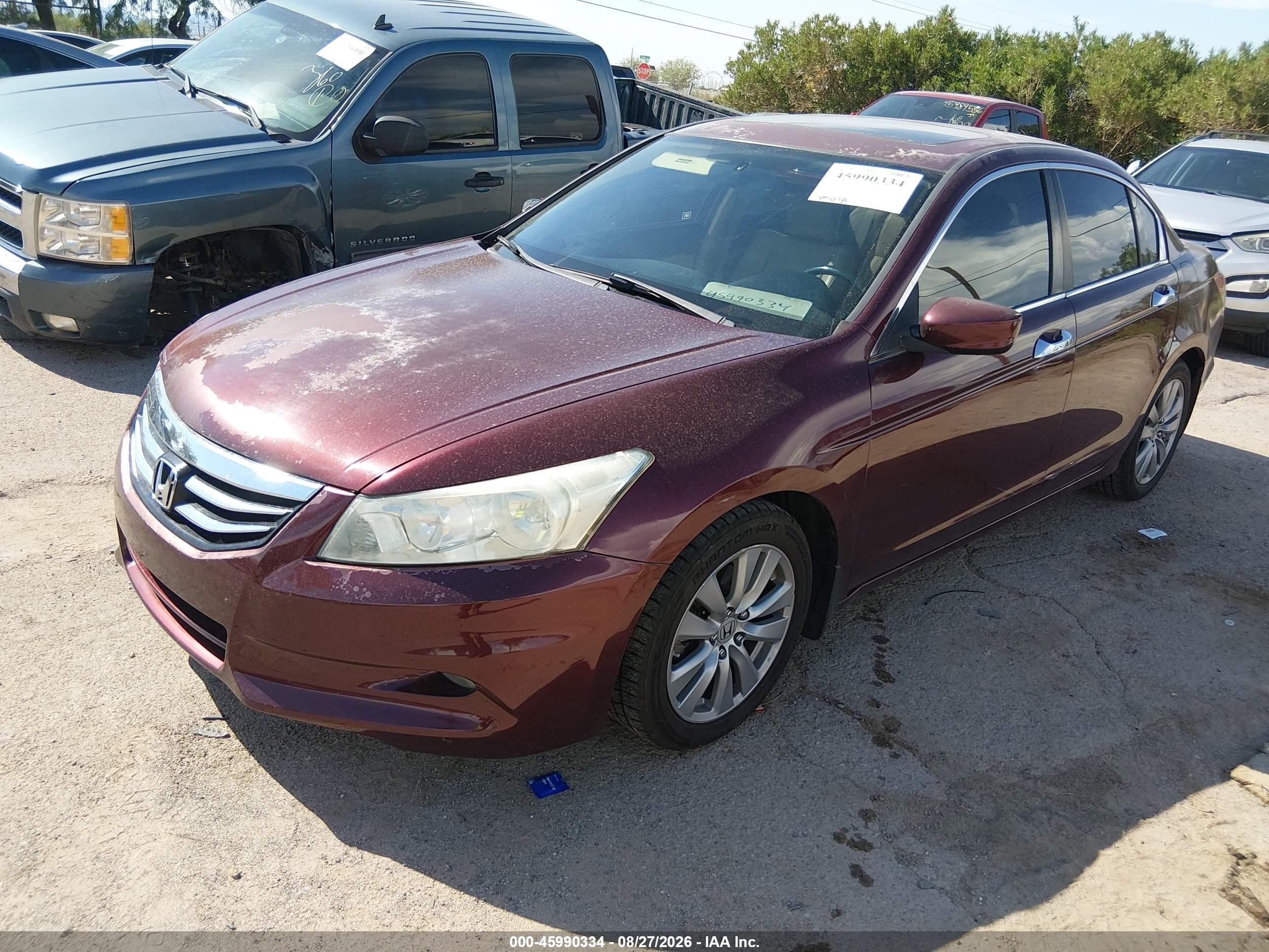 2011 Honda Accord 3.5 Ex-l Maroon vin: 1HGCP3F83BA025741