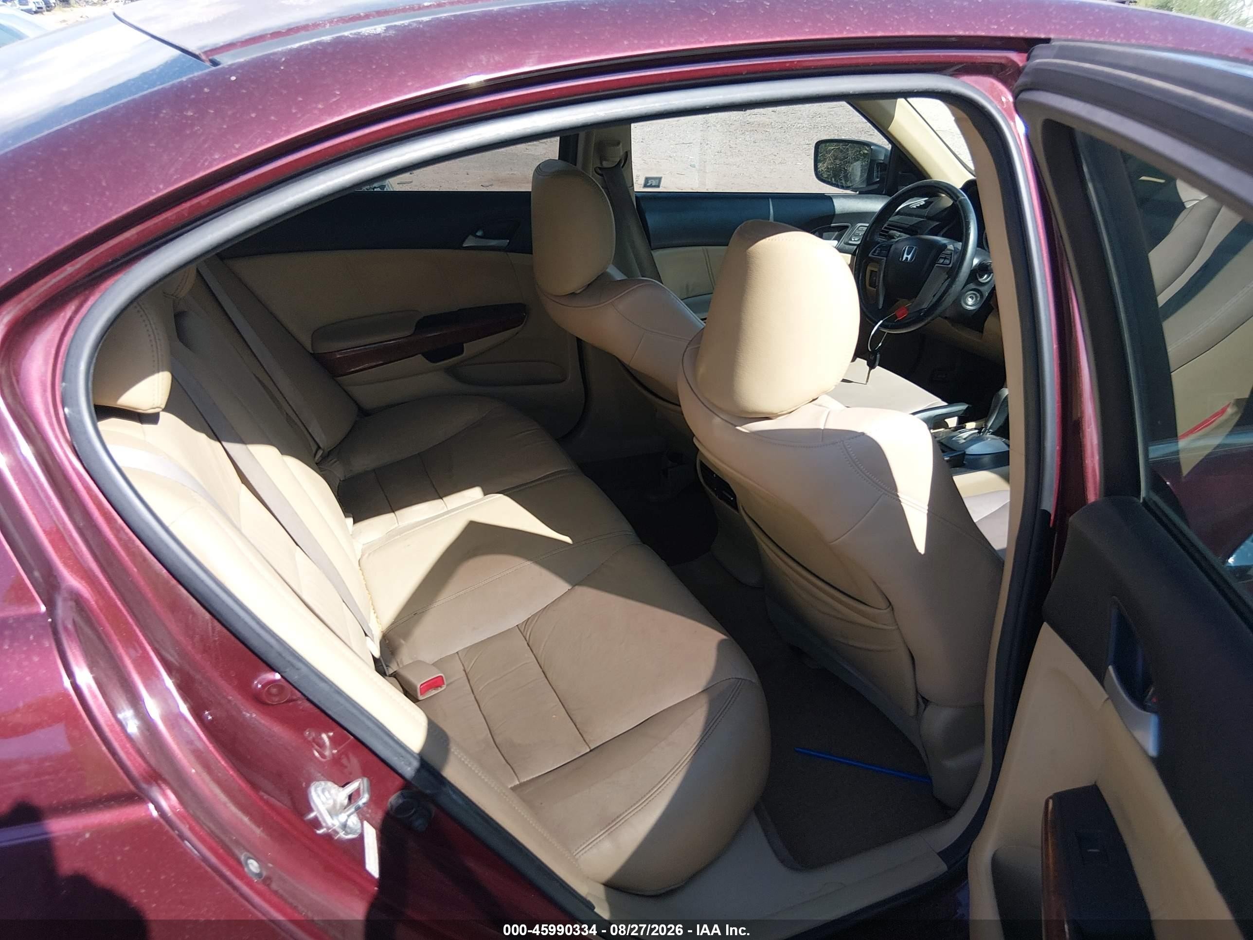 2011 Honda Accord 3.5 Ex-l Maroon vin: 1HGCP3F83BA025741