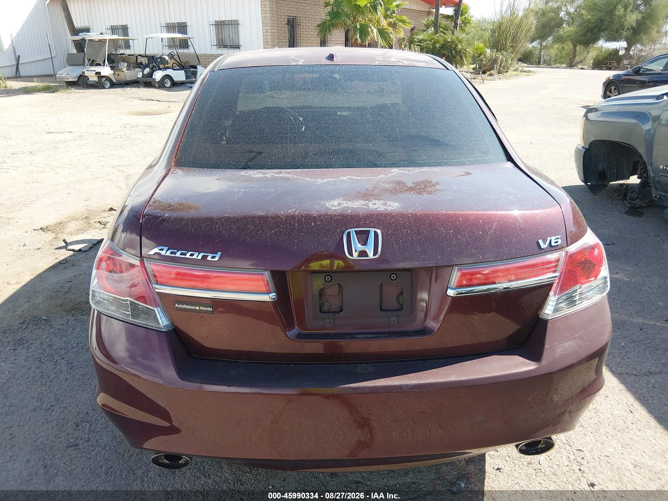 2011 Honda Accord 3.5 Ex-l Maroon vin: 1HGCP3F83BA025741