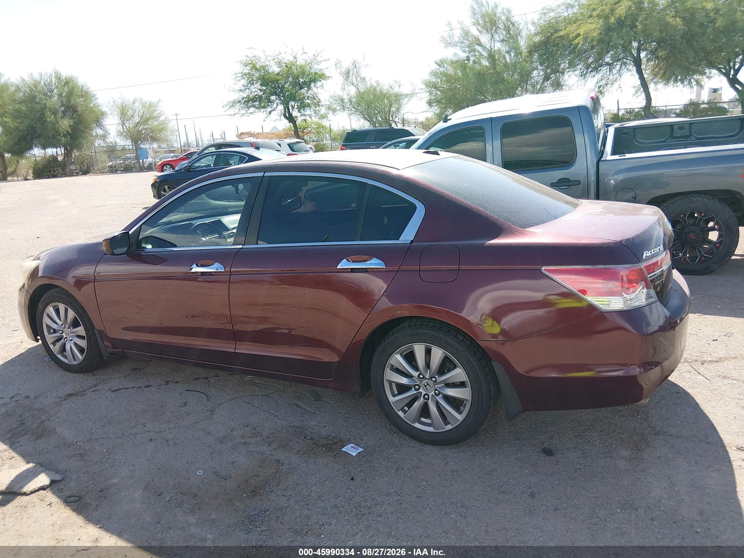 2011 Honda Accord 3.5 Ex-l Maroon vin: 1HGCP3F83BA025741