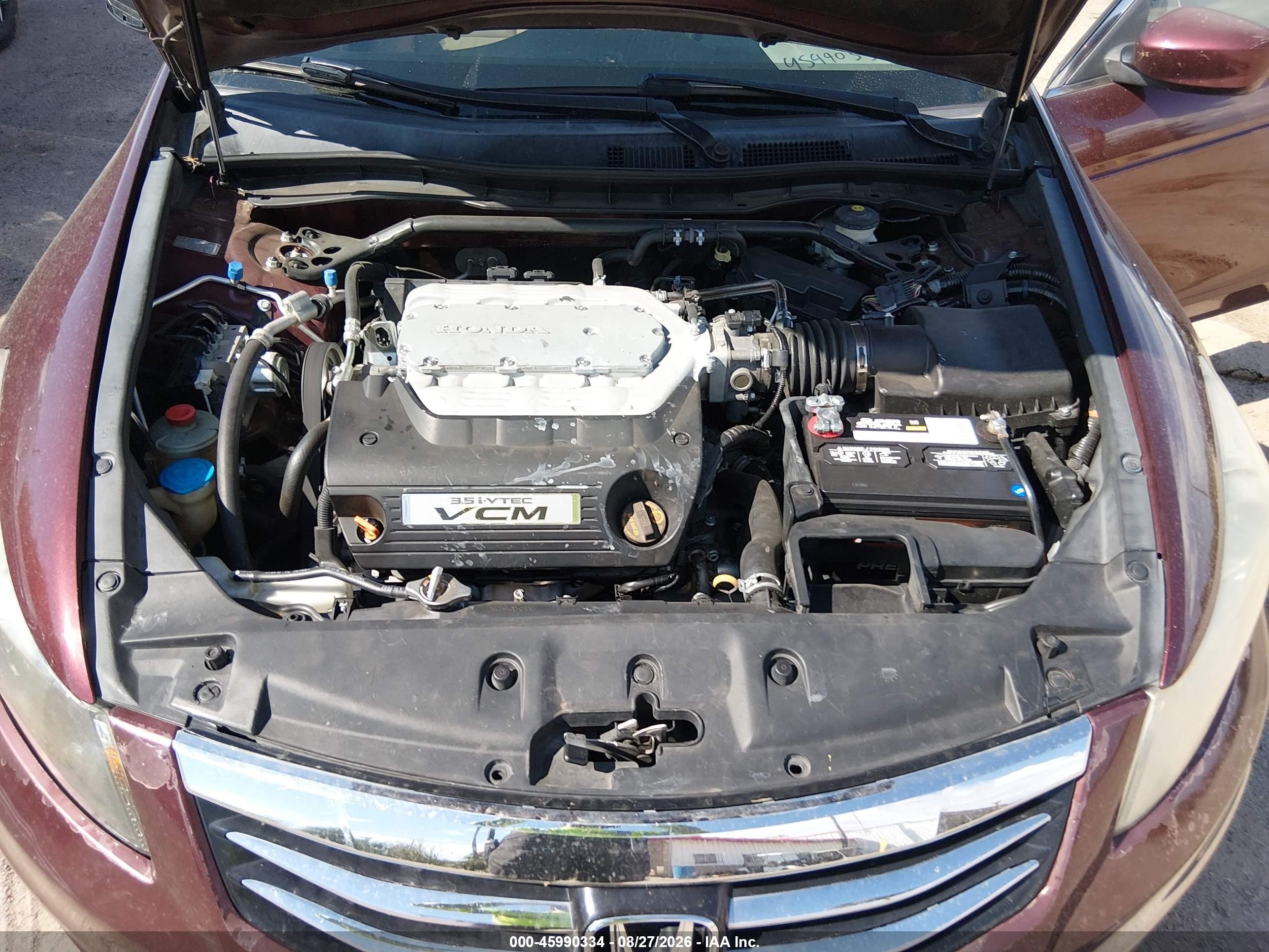 2011 Honda Accord 3.5 Ex-l Maroon vin: 1HGCP3F83BA025741