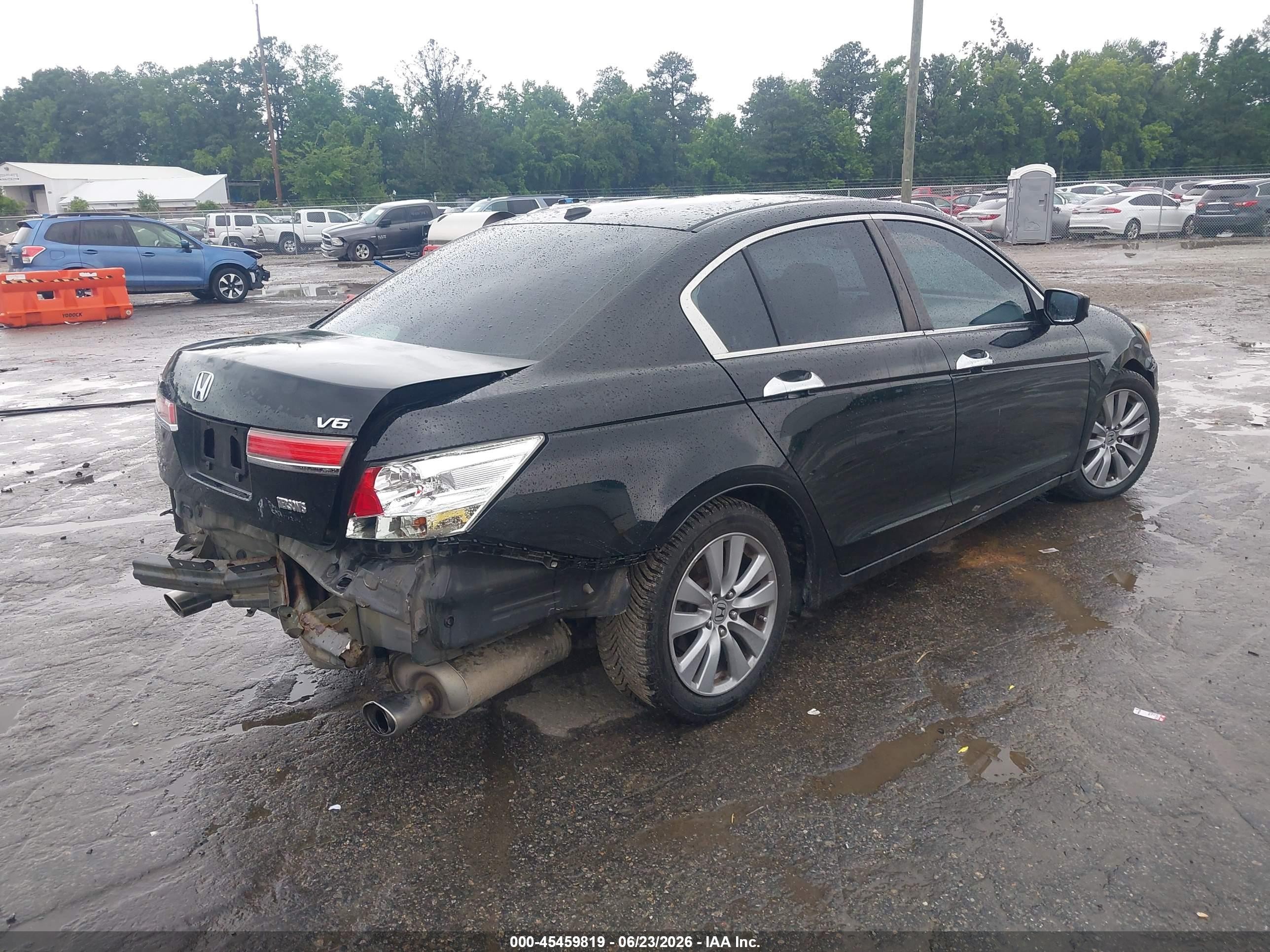 2011 Honda Accord 3.5 Ex-l Black vin: 1HGCP3F83BA026243