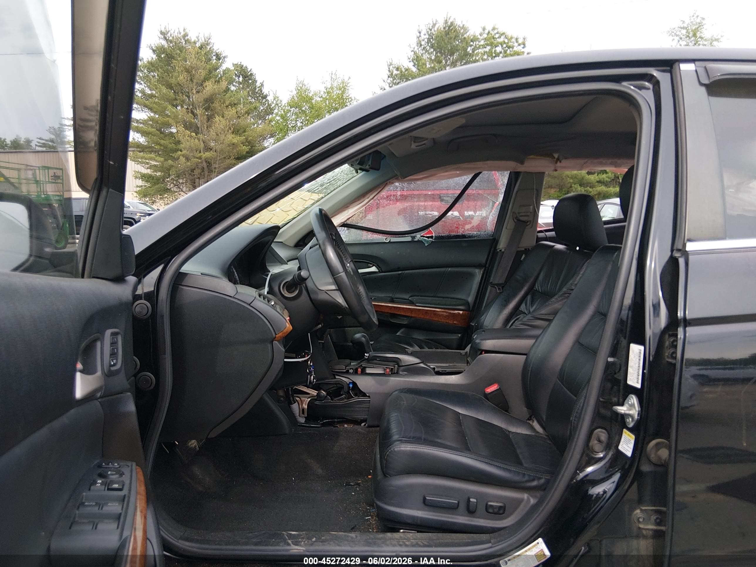 2011 Honda Accord 3.5 Ex-l Black vin: 1HGCP3F83BA030843