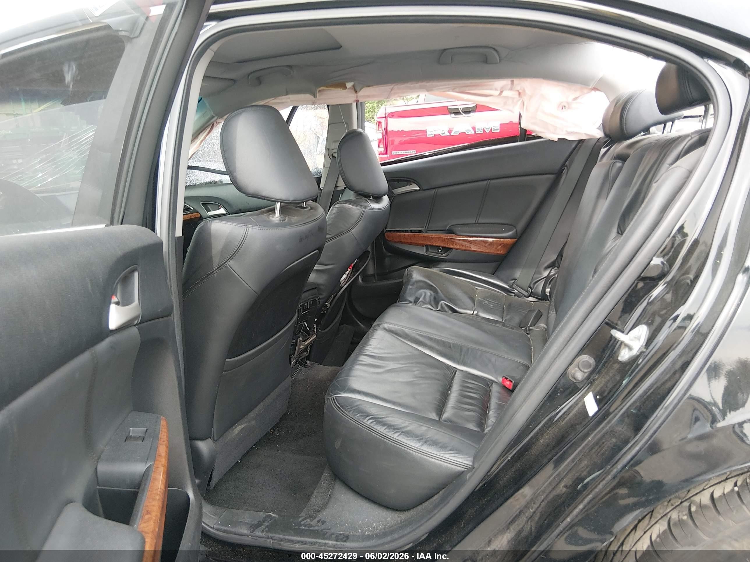 2011 Honda Accord 3.5 Ex-l Black vin: 1HGCP3F83BA030843