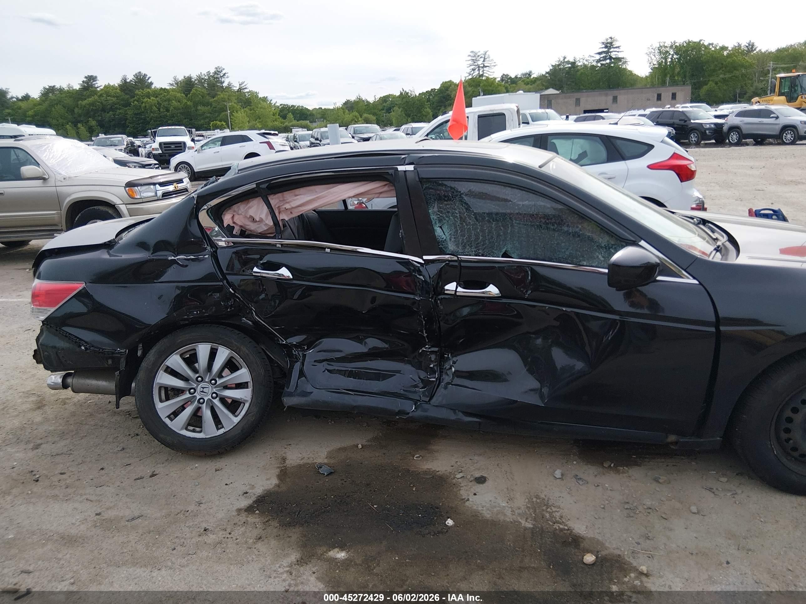 2011 Honda Accord 3.5 Ex-l Black vin: 1HGCP3F83BA030843