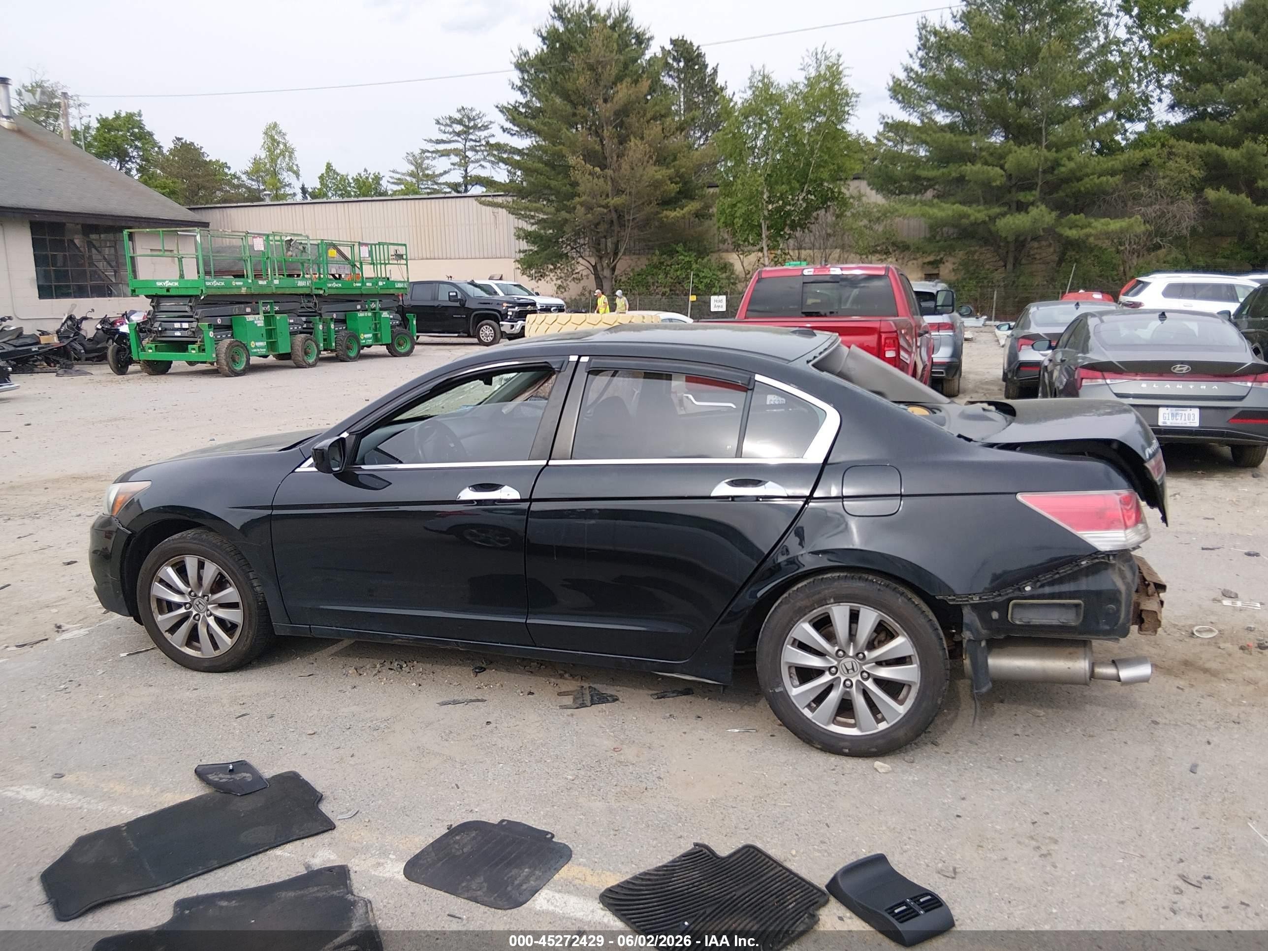 2011 Honda Accord 3.5 Ex-l Black vin: 1HGCP3F83BA030843