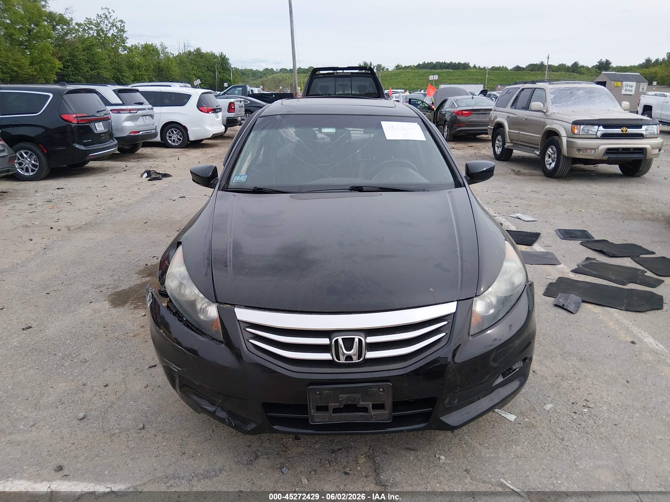 2011 Honda Accord 3.5 Ex-l Black vin: 1HGCP3F83BA030843