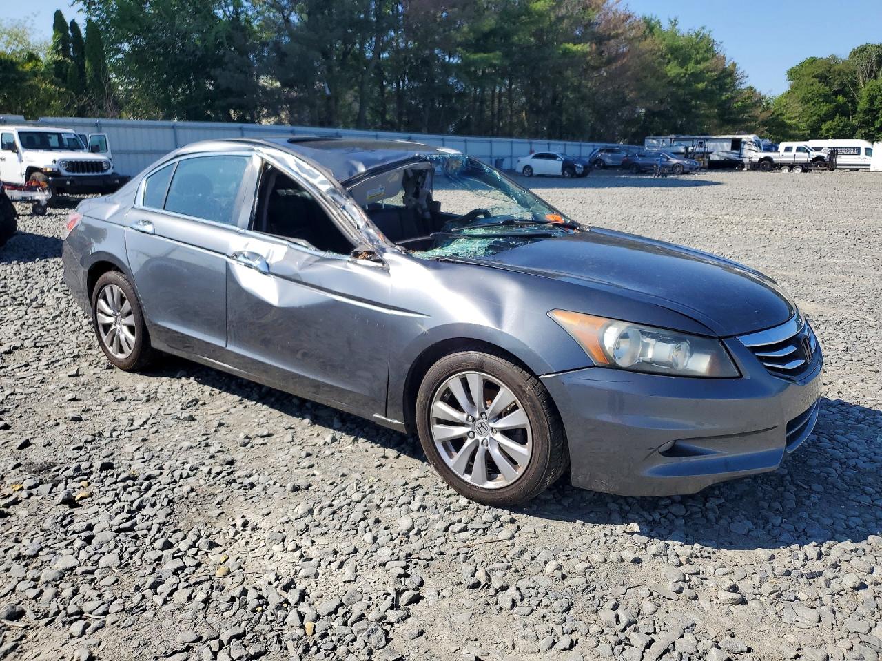 2012 Honda Accord Exl Gray vin: 1HGCP3F83CA005992