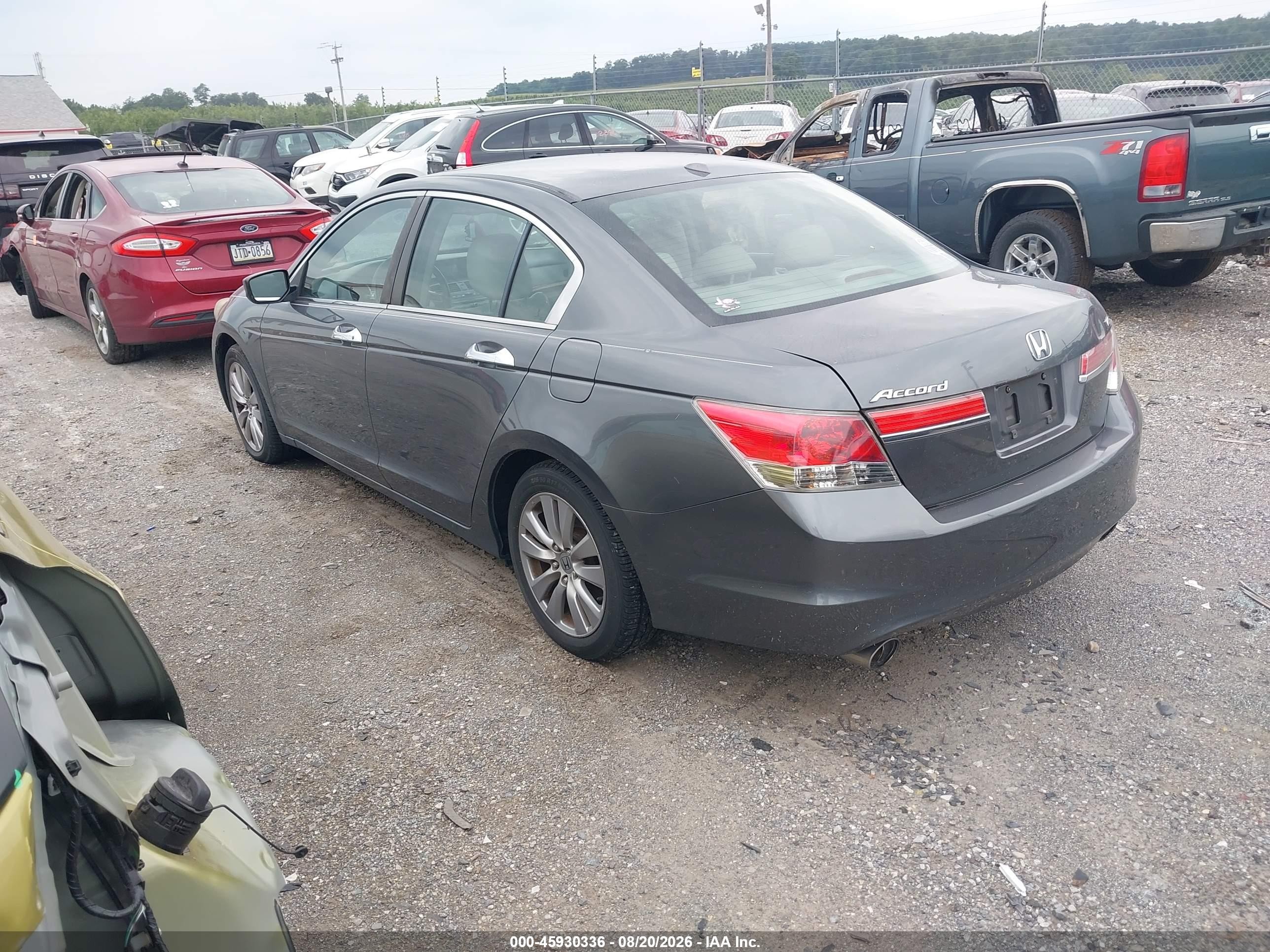 2012 Honda Accord 3.5 Ex-l Gray vin: 1HGCP3F83CA009346
