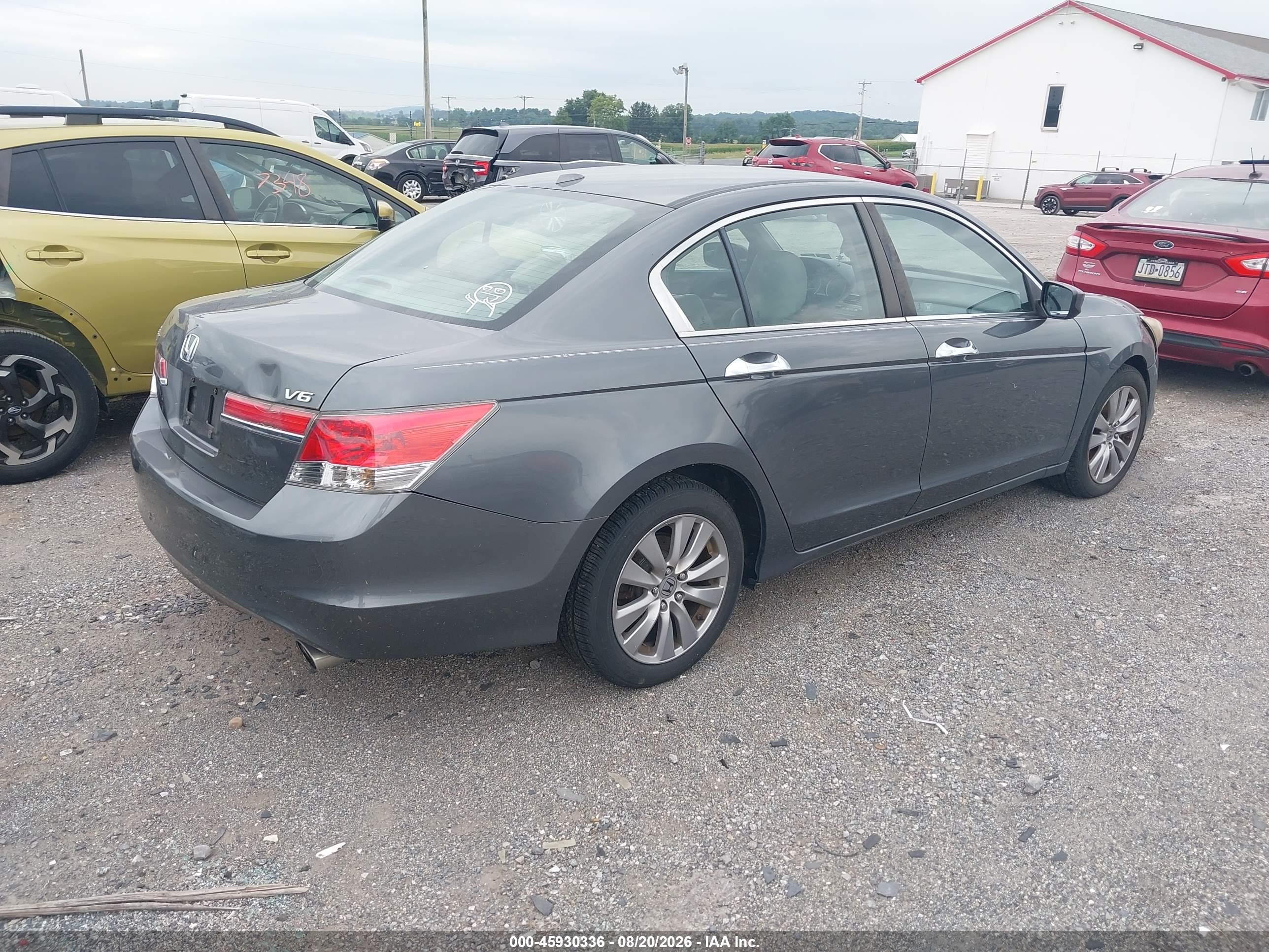 2012 Honda Accord 3.5 Ex-l Gray vin: 1HGCP3F83CA009346