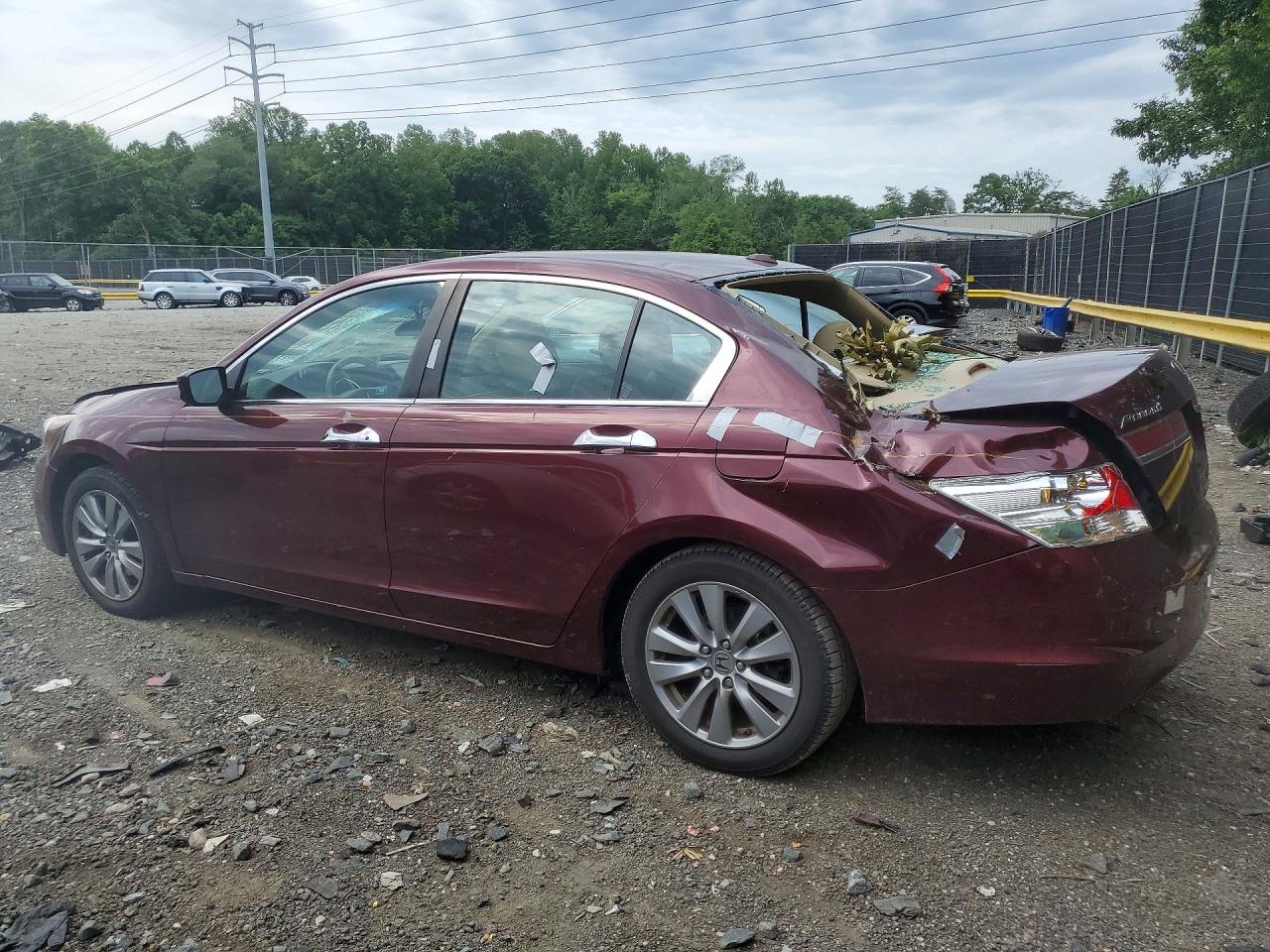 2012 Honda Accord Exl Maroon vin: 1HGCP3F83CA013784