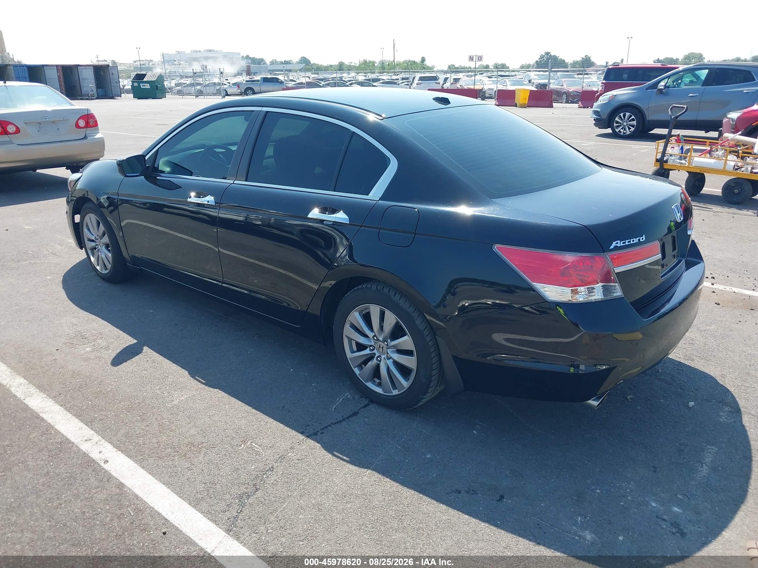 2012 Honda Accord 3.5 Ex-l Black vin: 1HGCP3F83CA025725