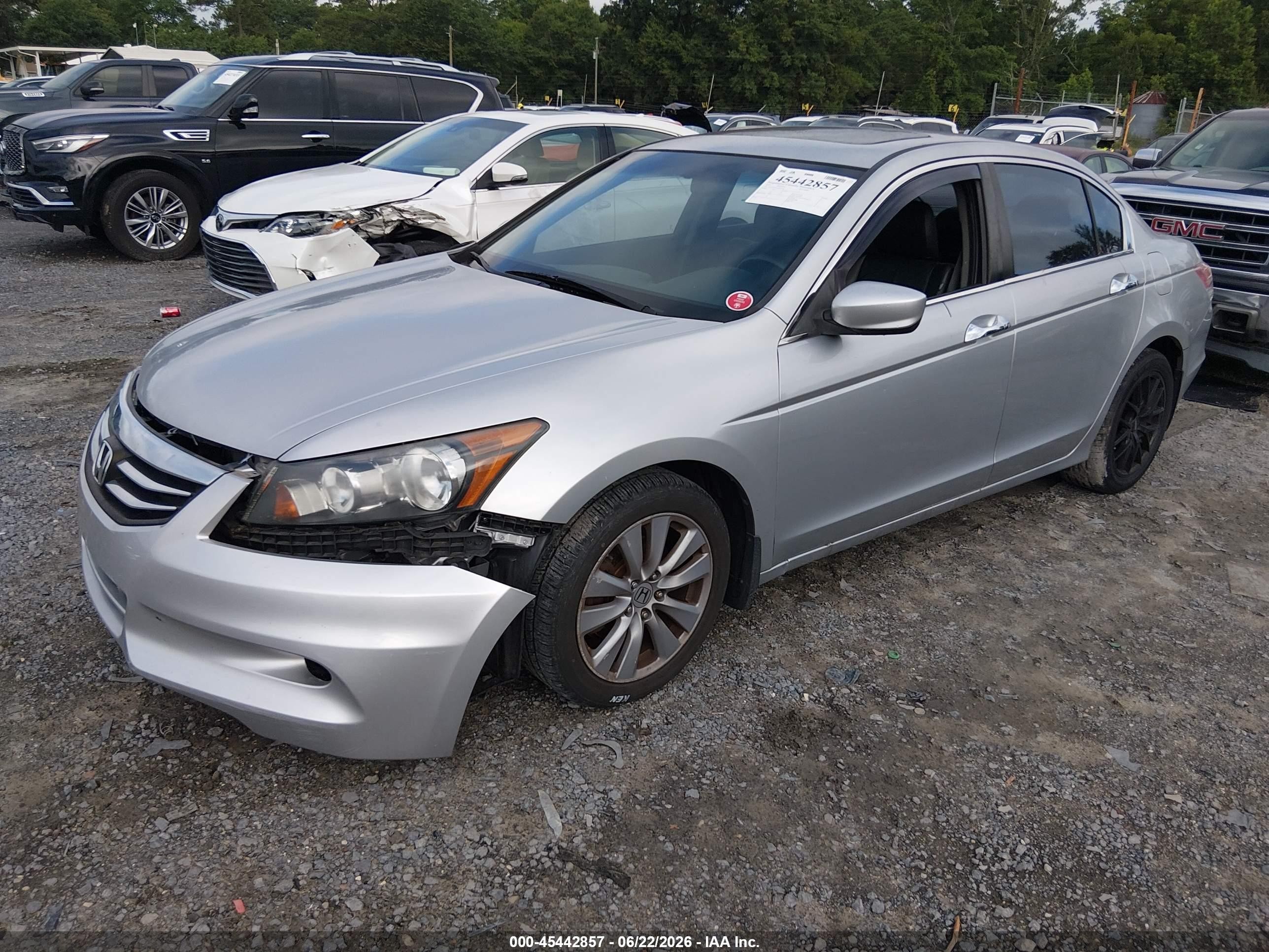 2012 Honda Accord 3.5 Ex-l Серый vin: 1HGCP3F83CA026258