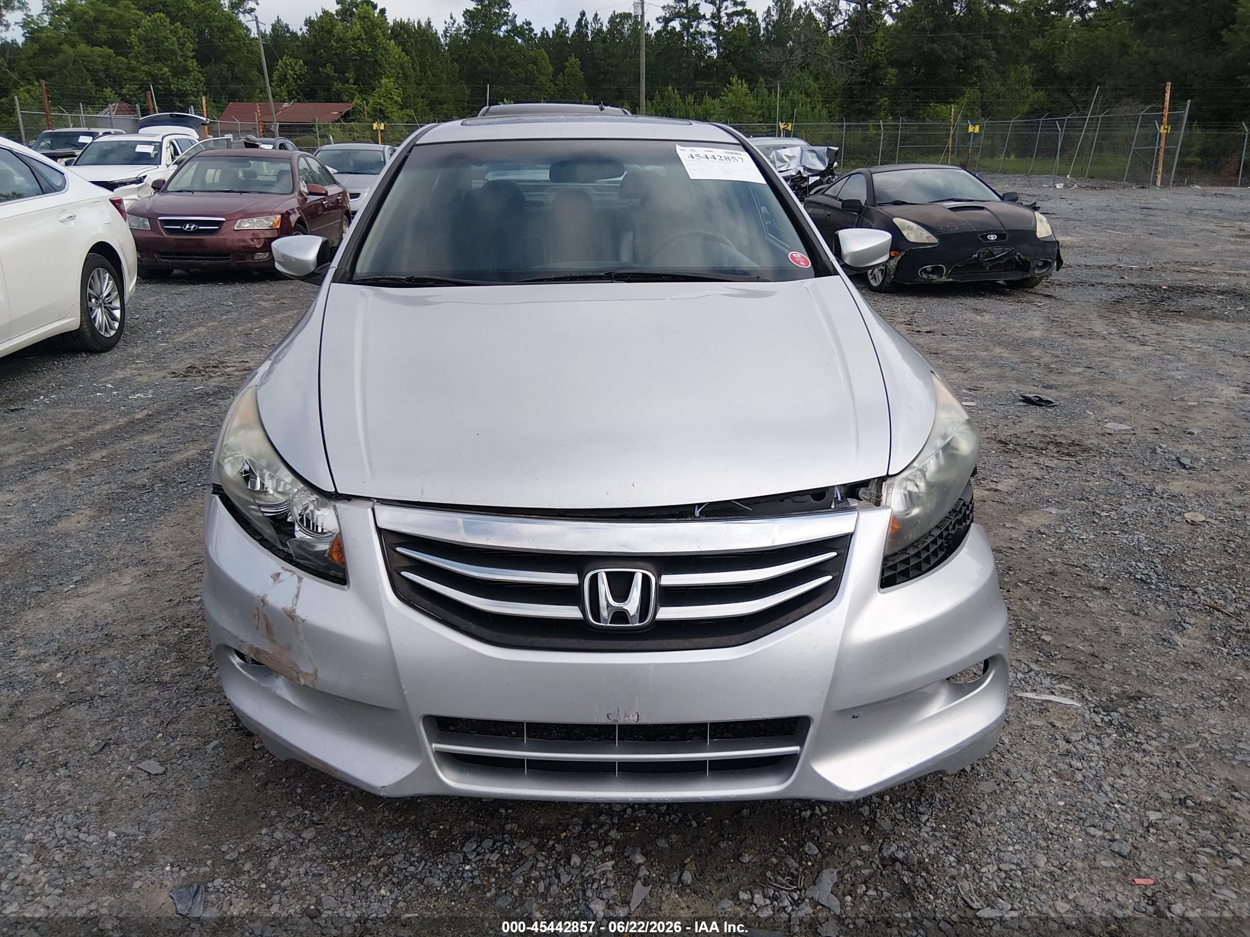 2012 Honda Accord 3.5 Ex-l Серый vin: 1HGCP3F83CA026258