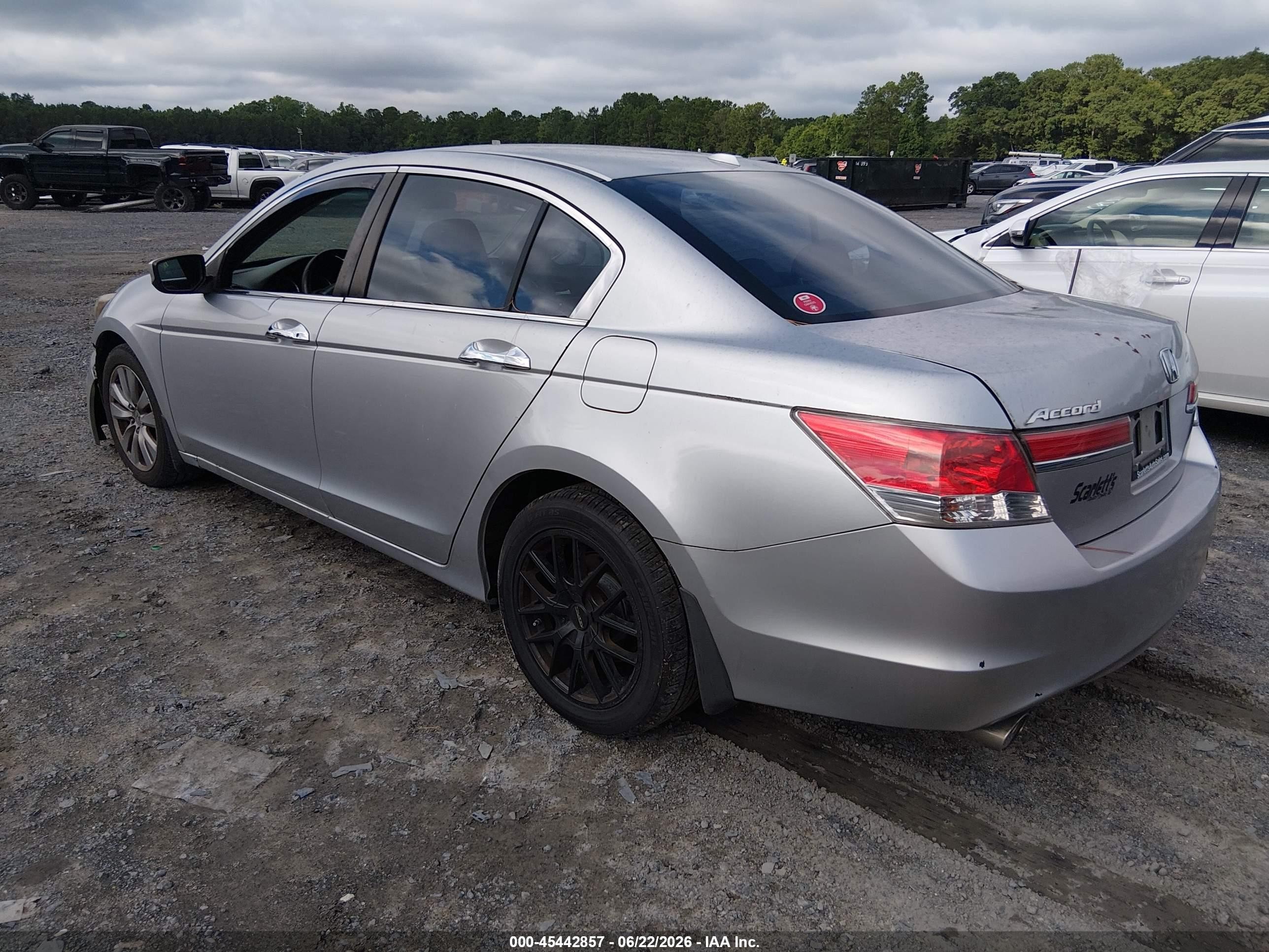 2012 Honda Accord 3.5 Ex-l Серый vin: 1HGCP3F83CA026258
