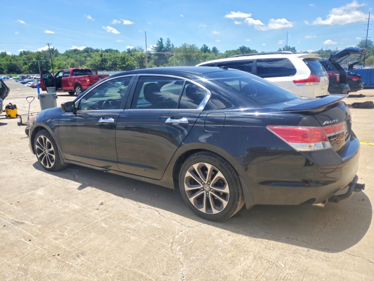 2012 Honda Accord Exl Черный vin: 1HGCP3F83CA030648